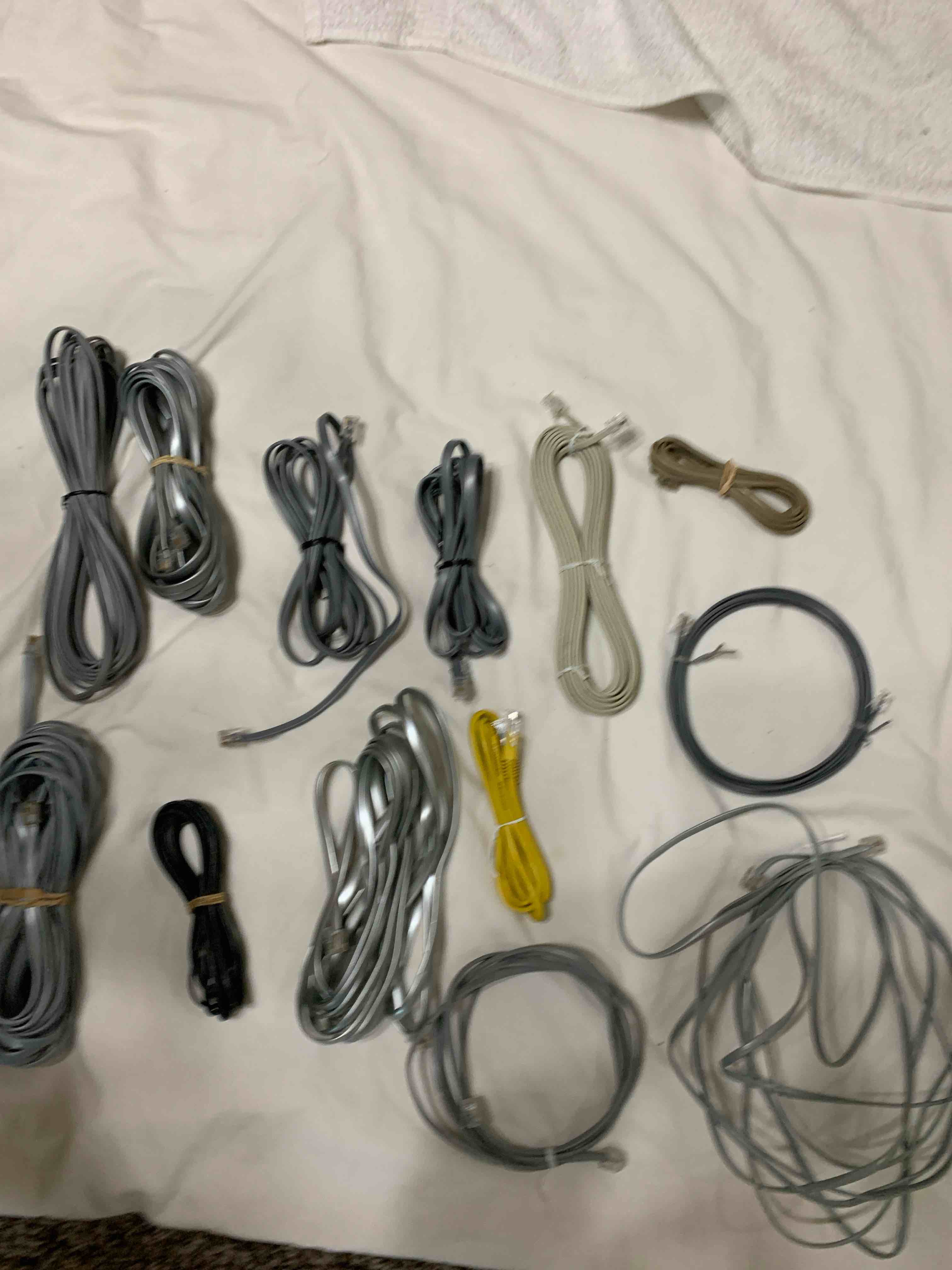 Lot of 13- Telephone Cords