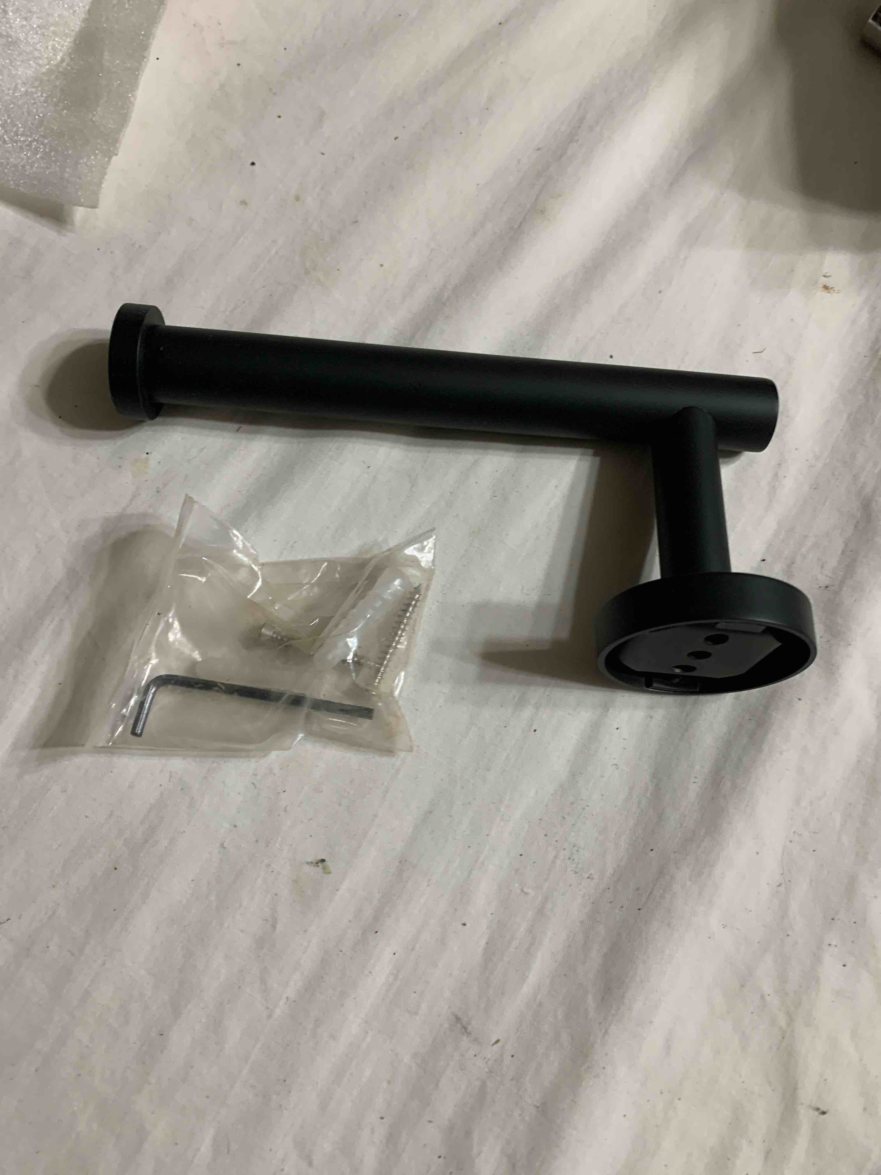 toilet paper holder, black