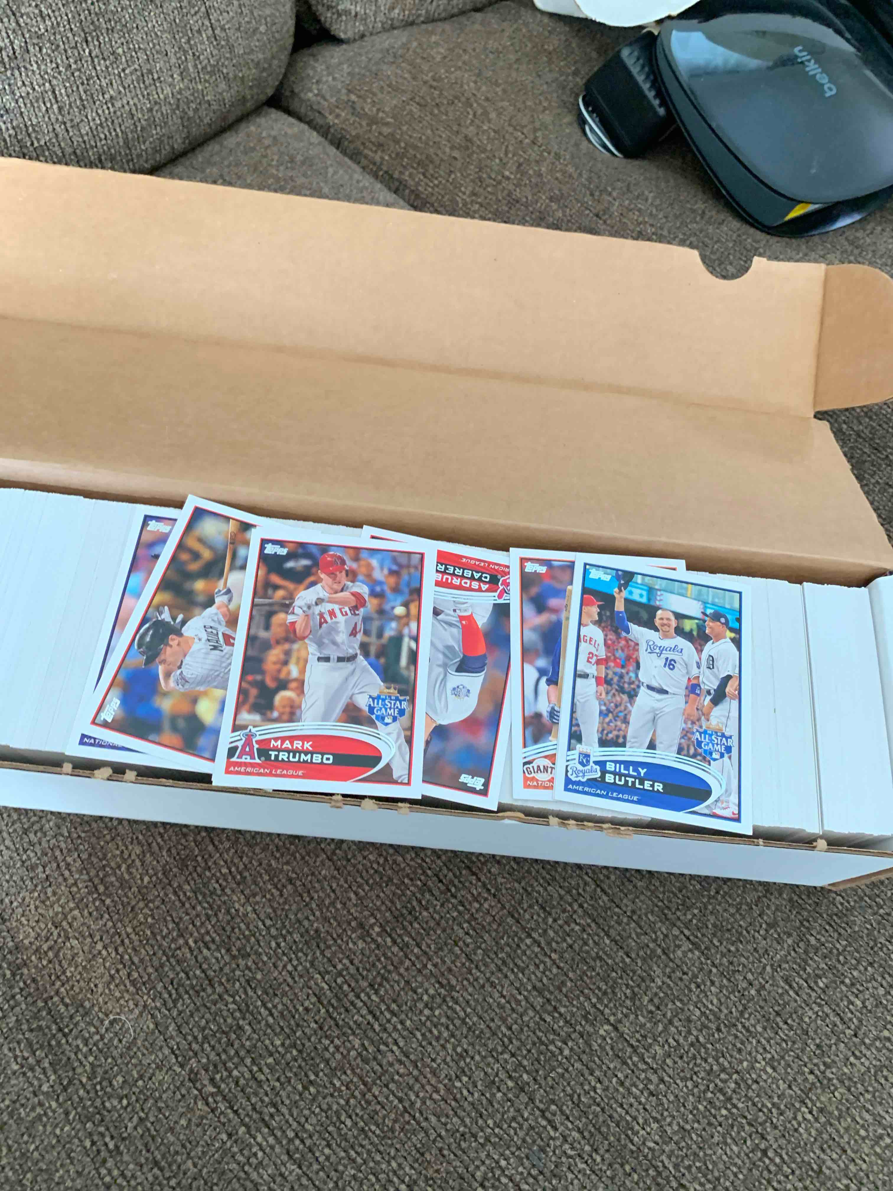 Box of 2012 Topps Baseball Cards 