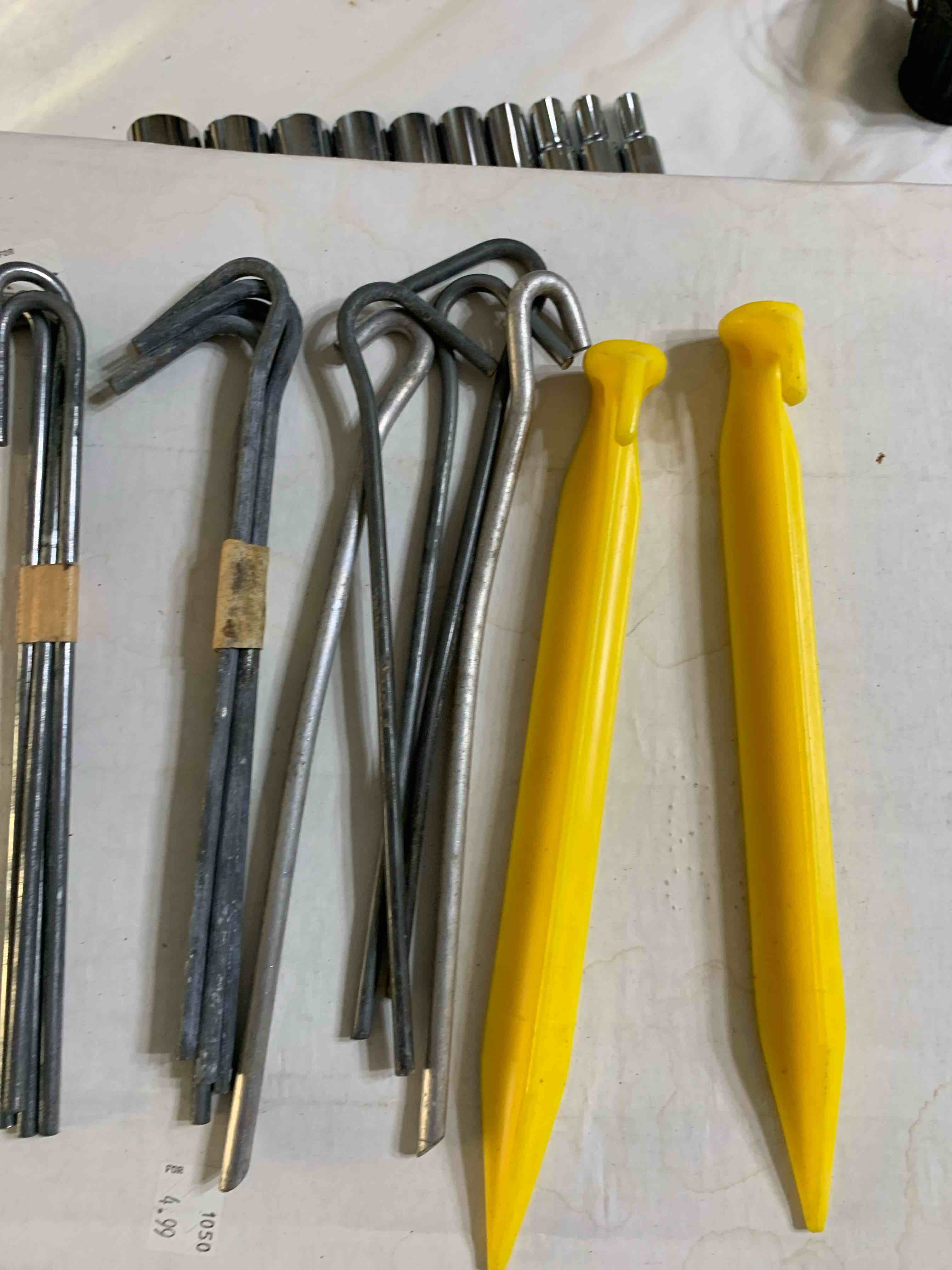 Lot of 15 Tent Stakes 