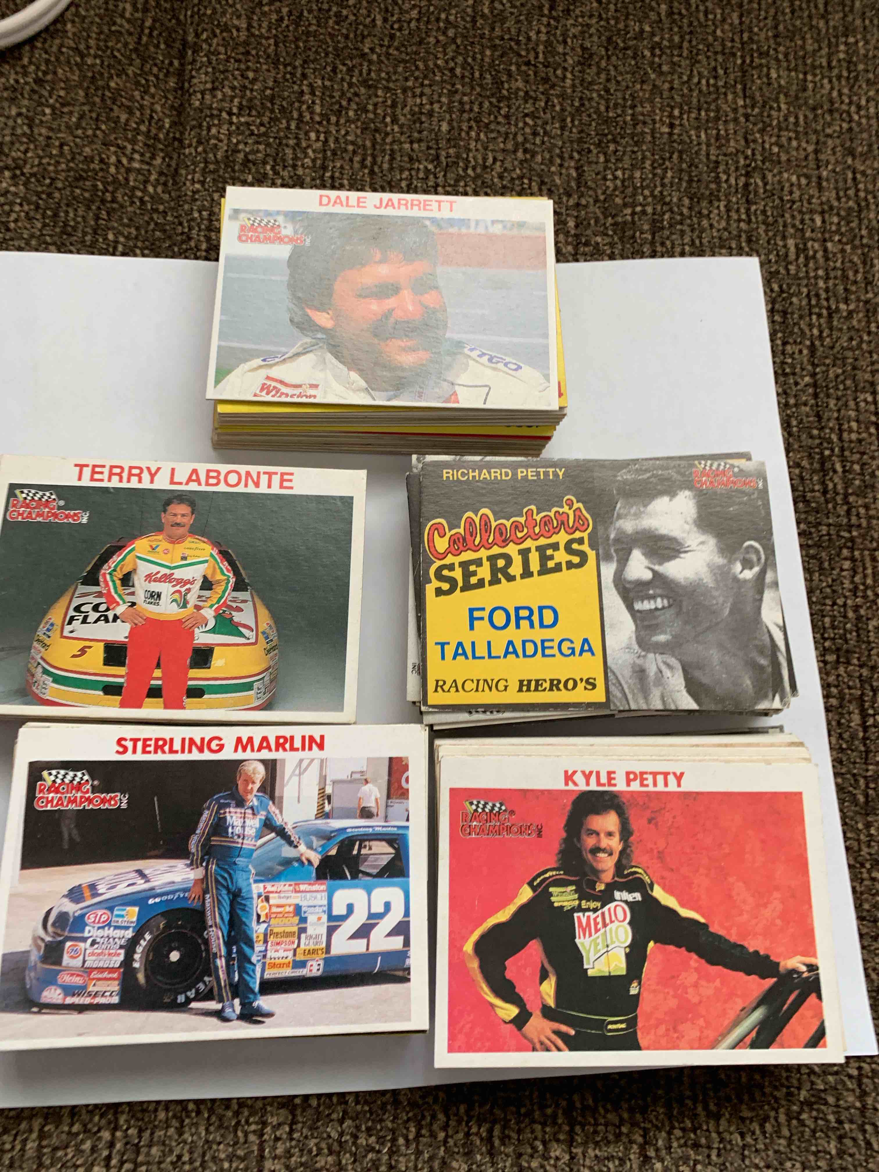 Lot of 119, Vintage Racing Champions NASCAR Cards
