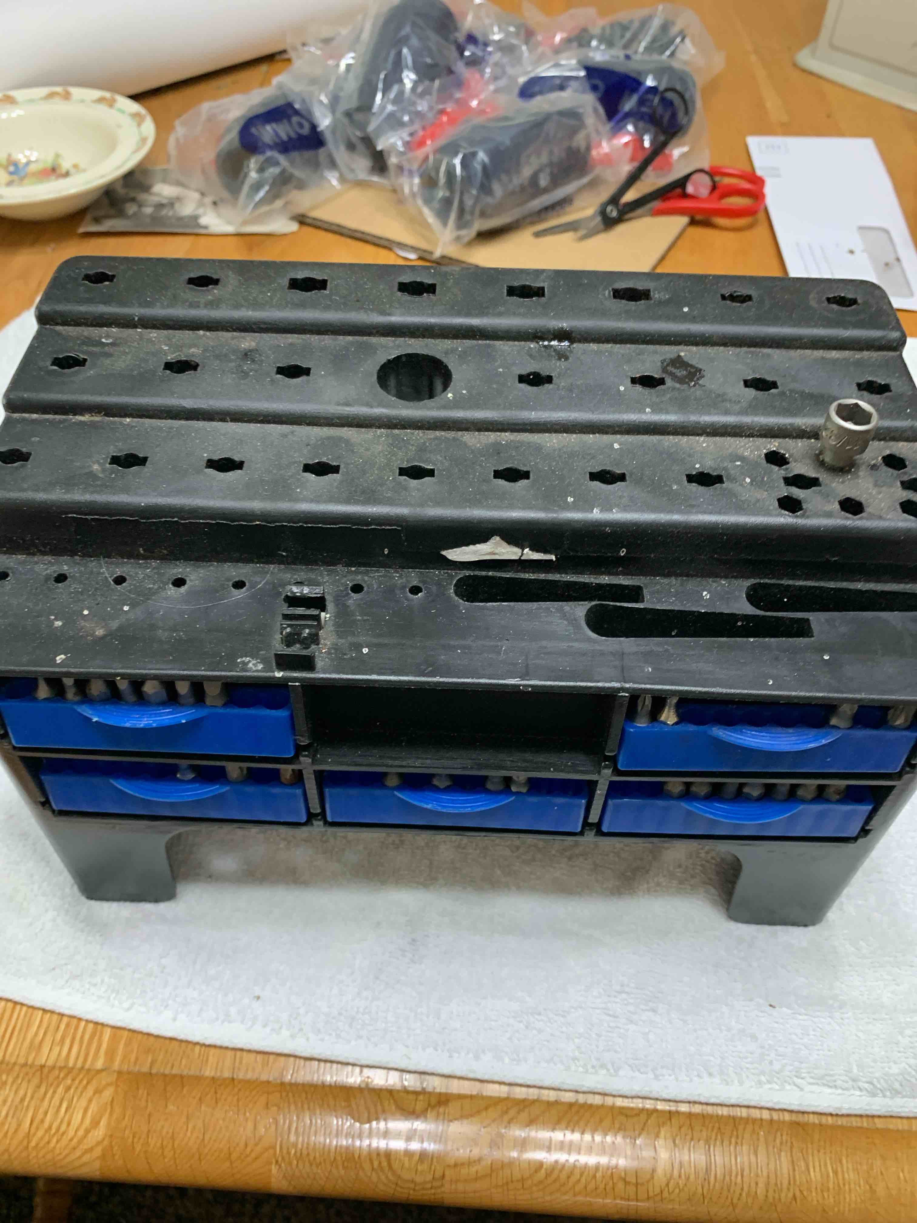 Plastic Tool Holder With Bits