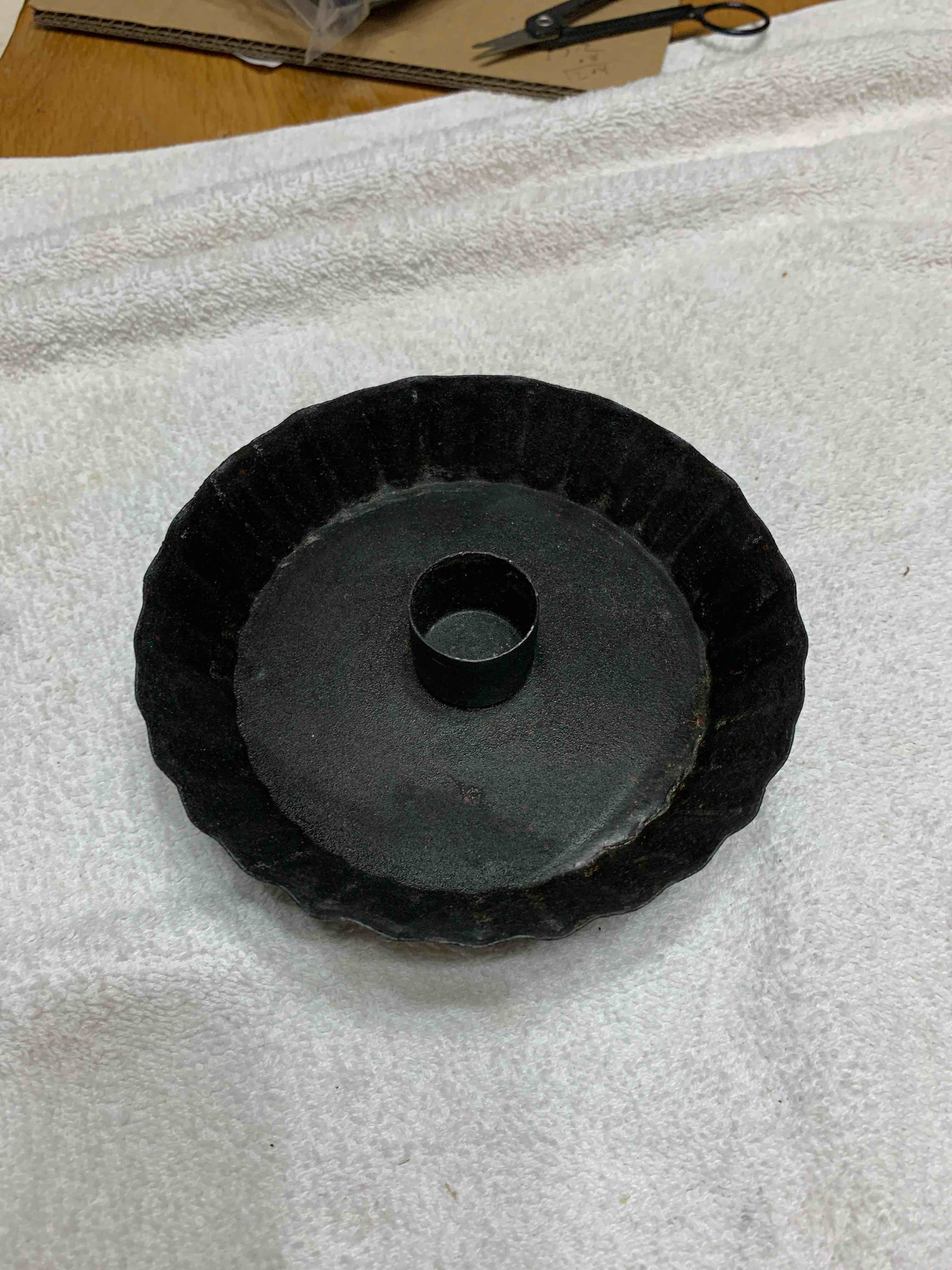 Metal Candle Holder, 7/8” candle 