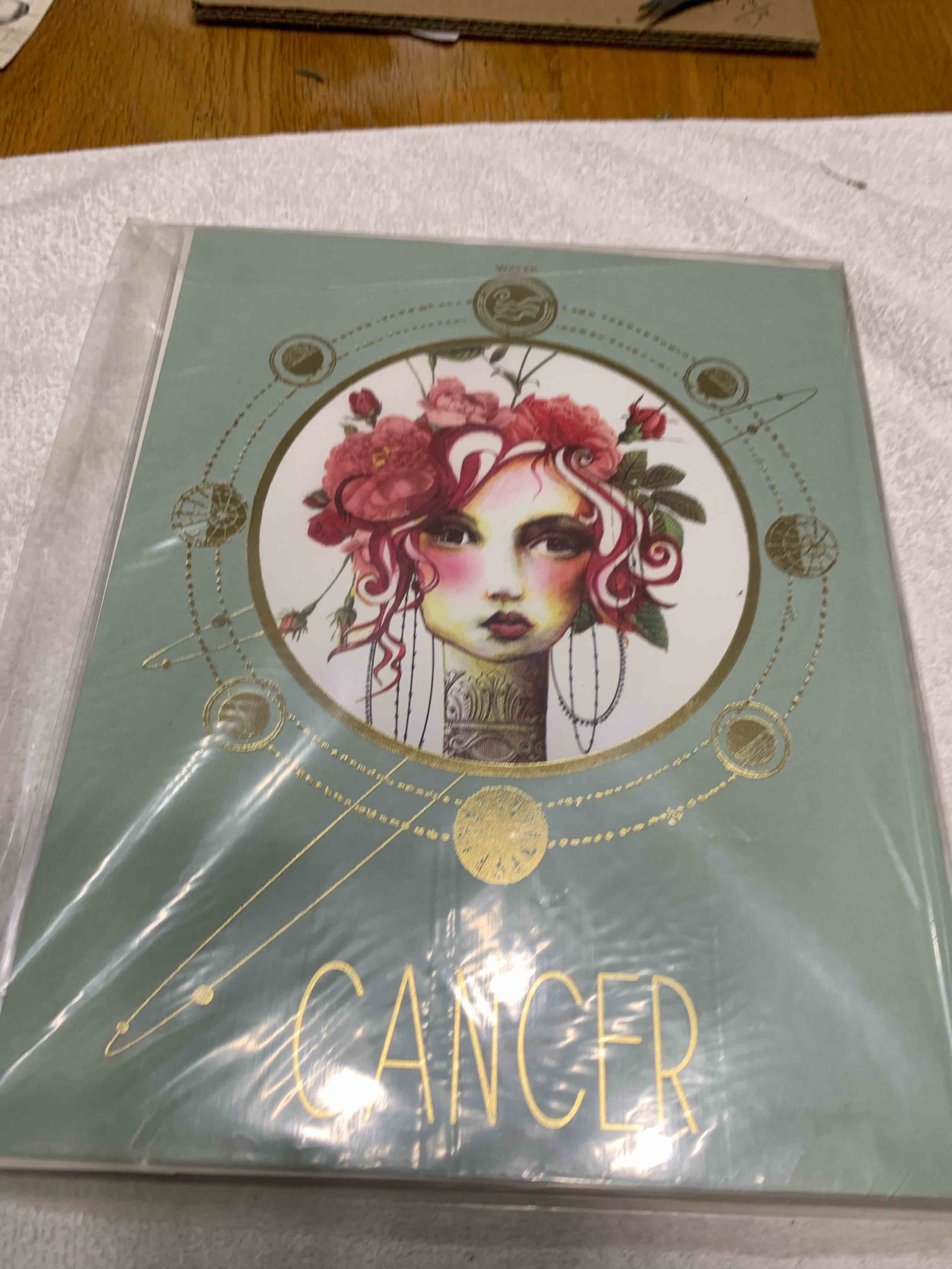 lot of 6- zodiac posters, cancer, 8” x 10”
