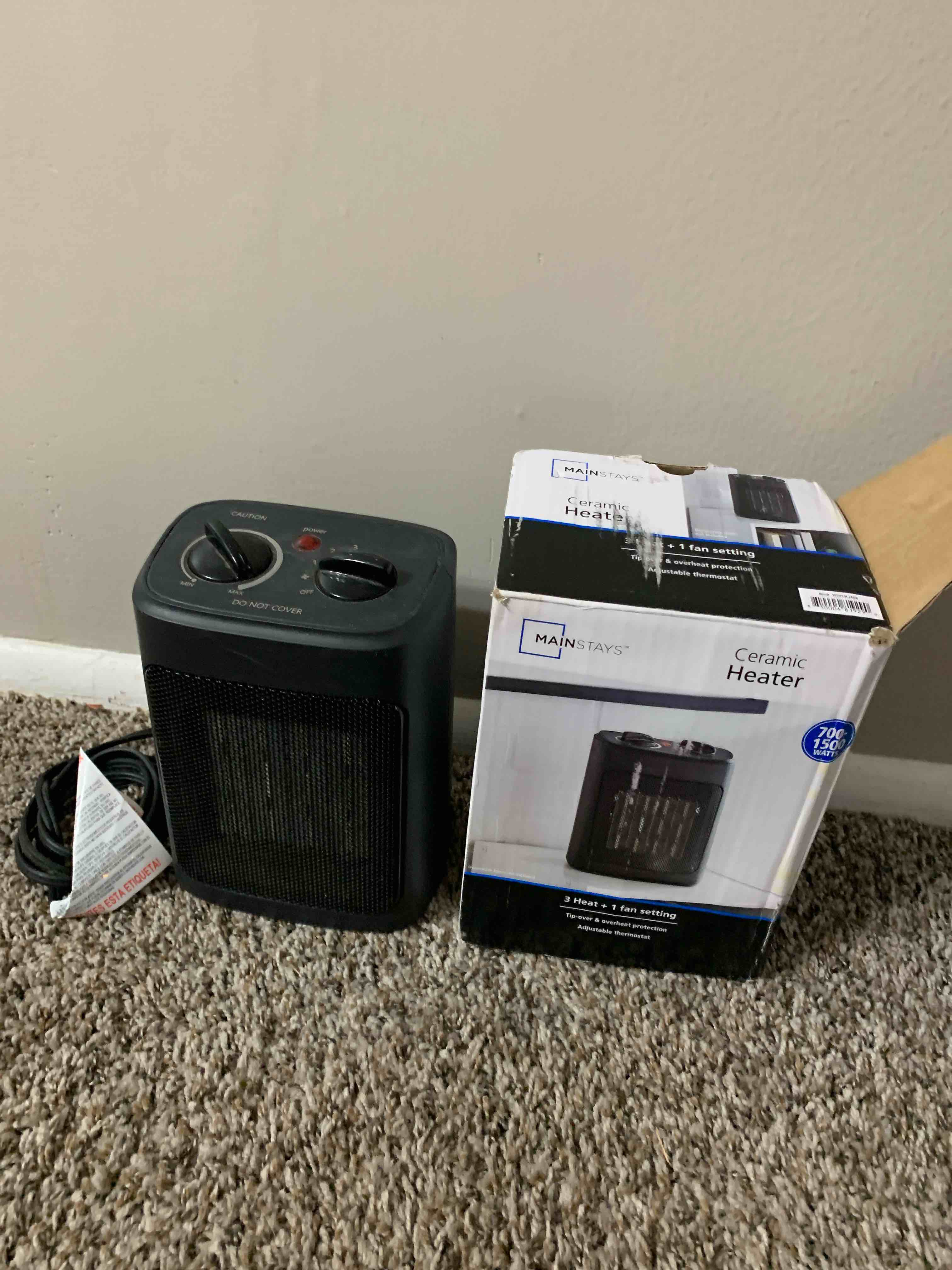 Mainstays Ceramic Heater