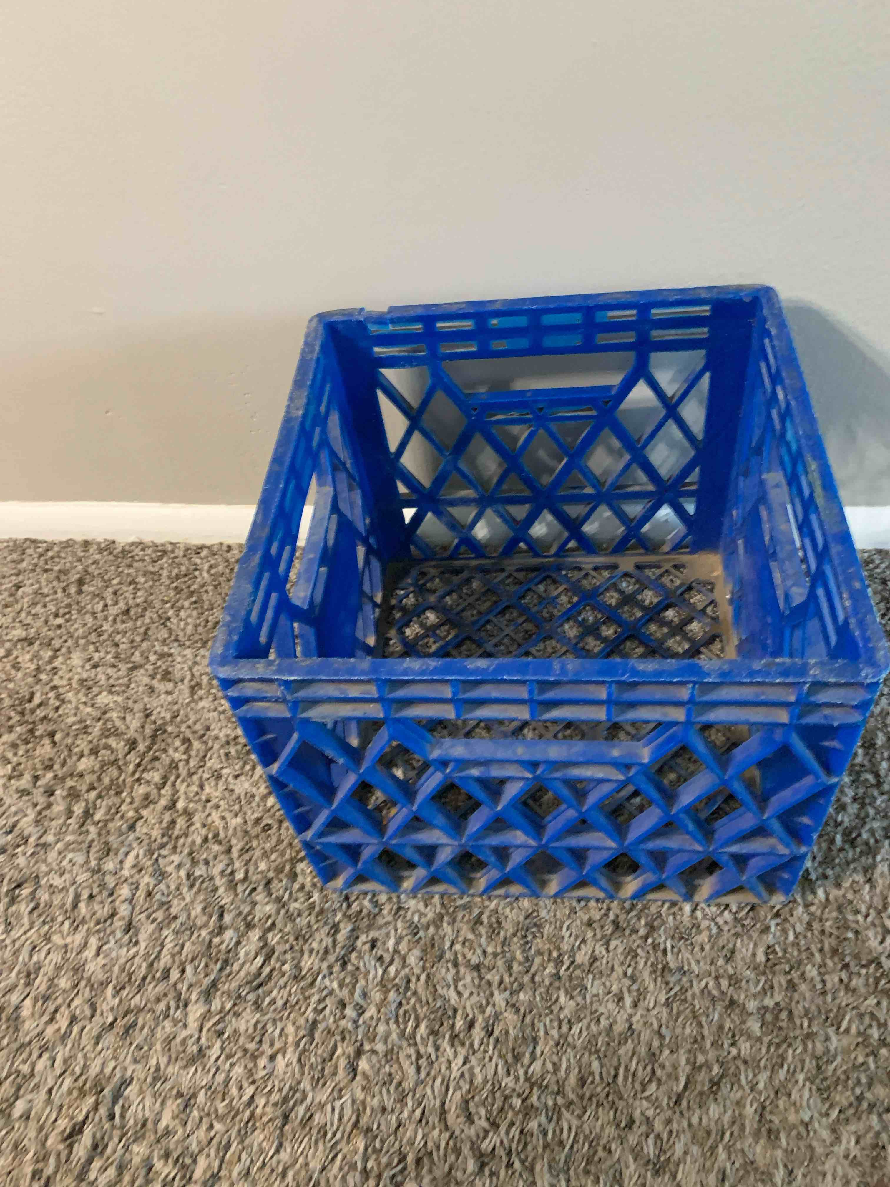 Blue Plastic Crate