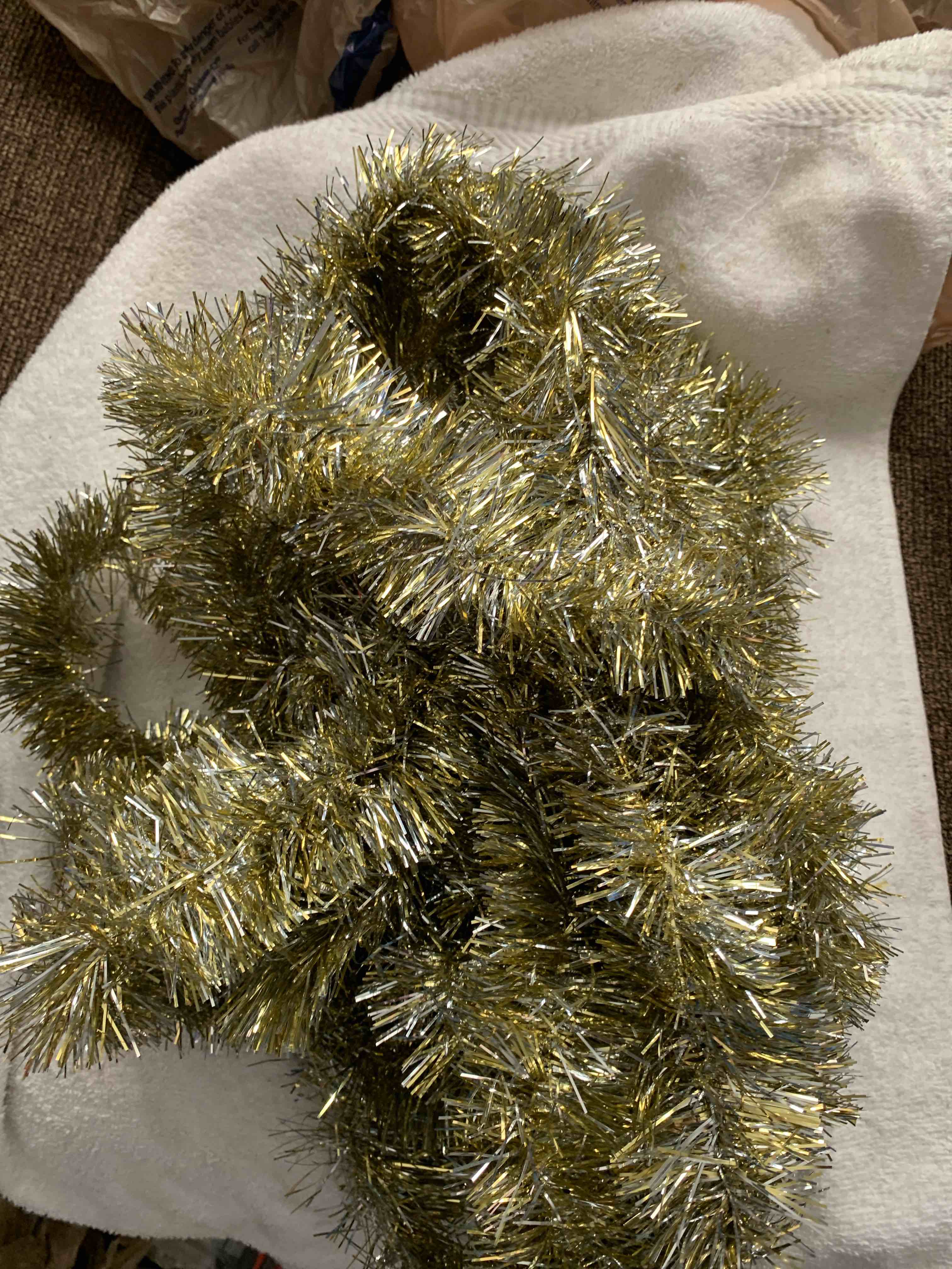 25 ft. Gold Christmas Garland 