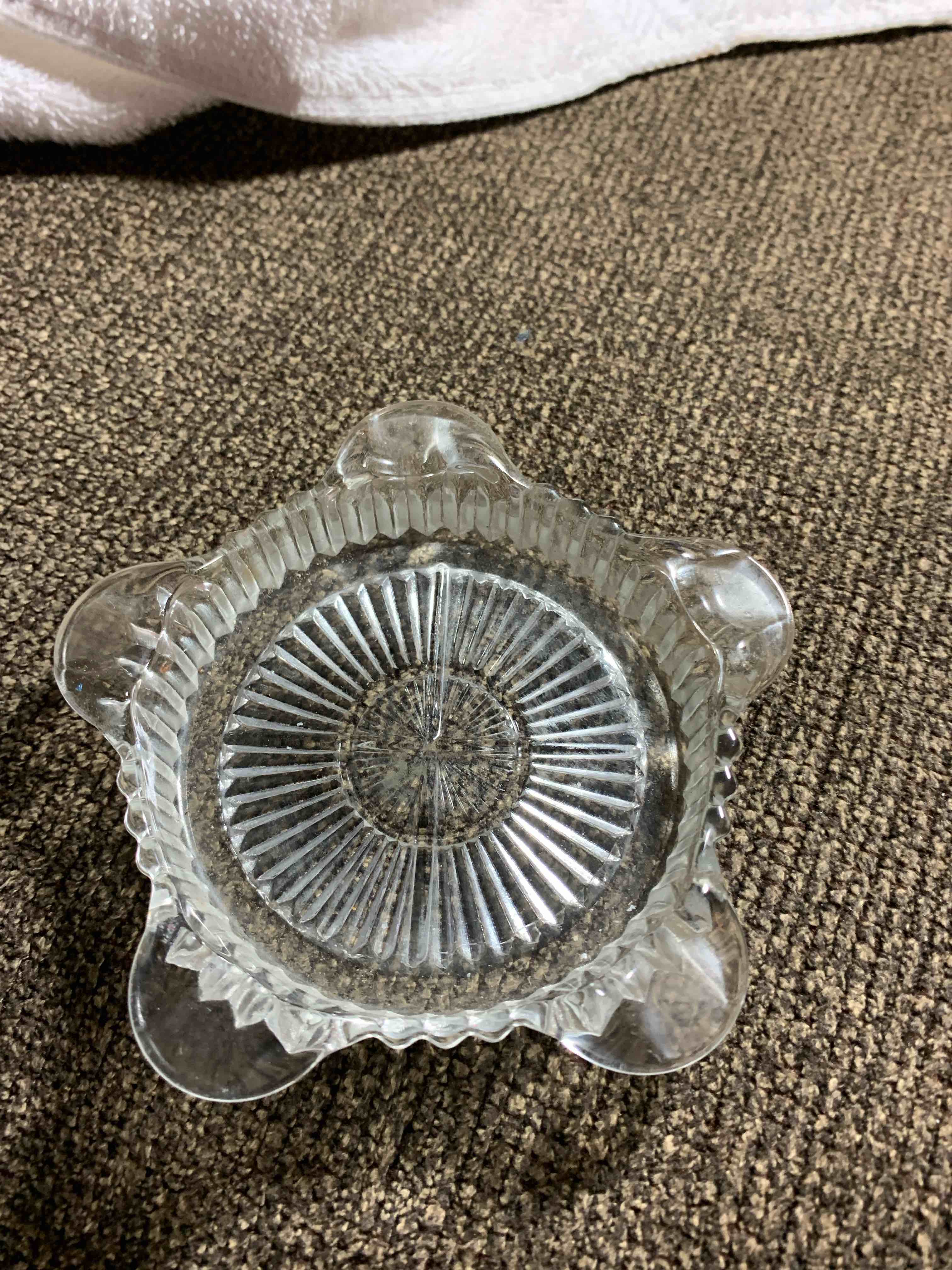 Vintage Glass Ashtray 