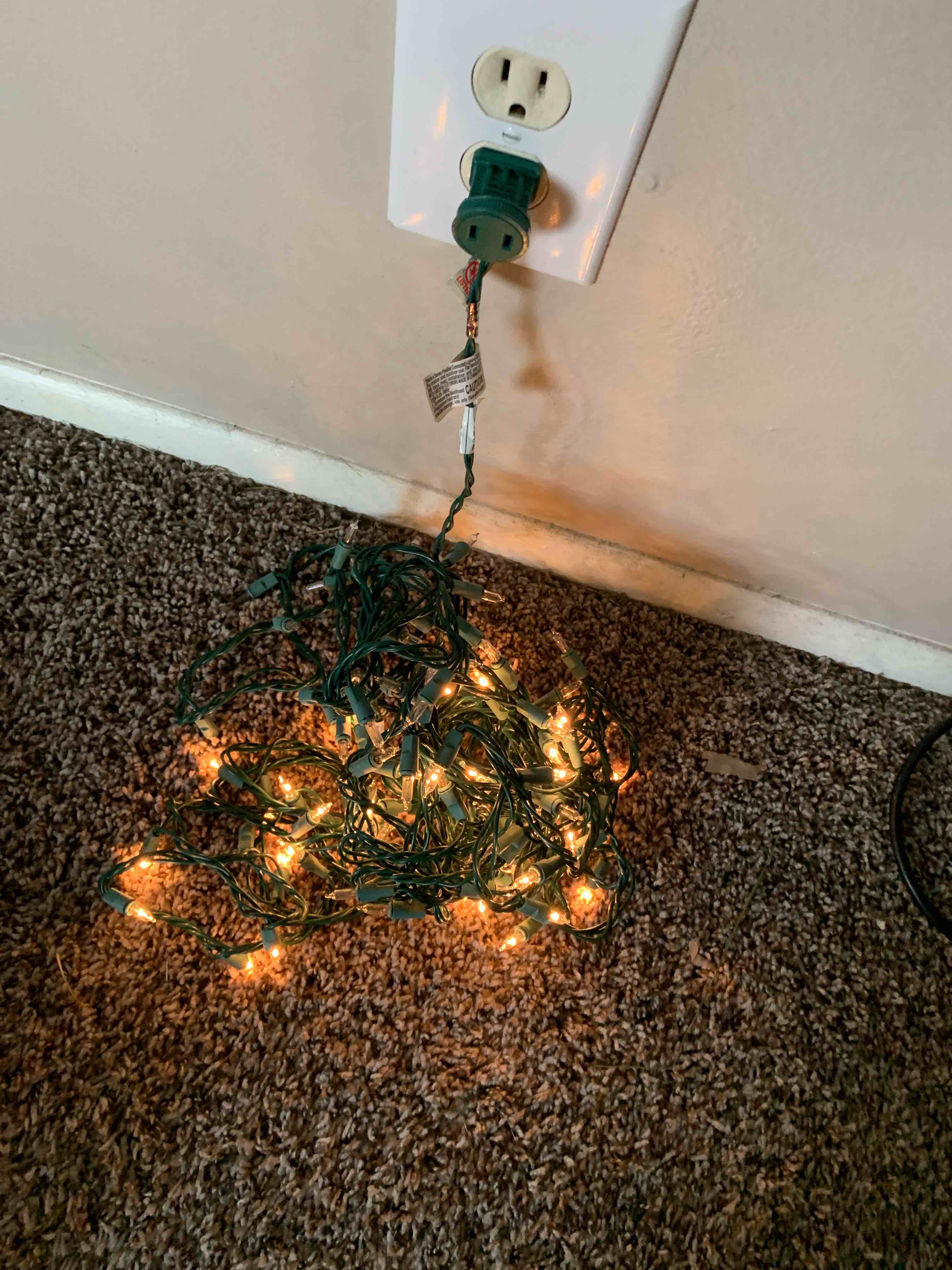 String of White Christmas Lights