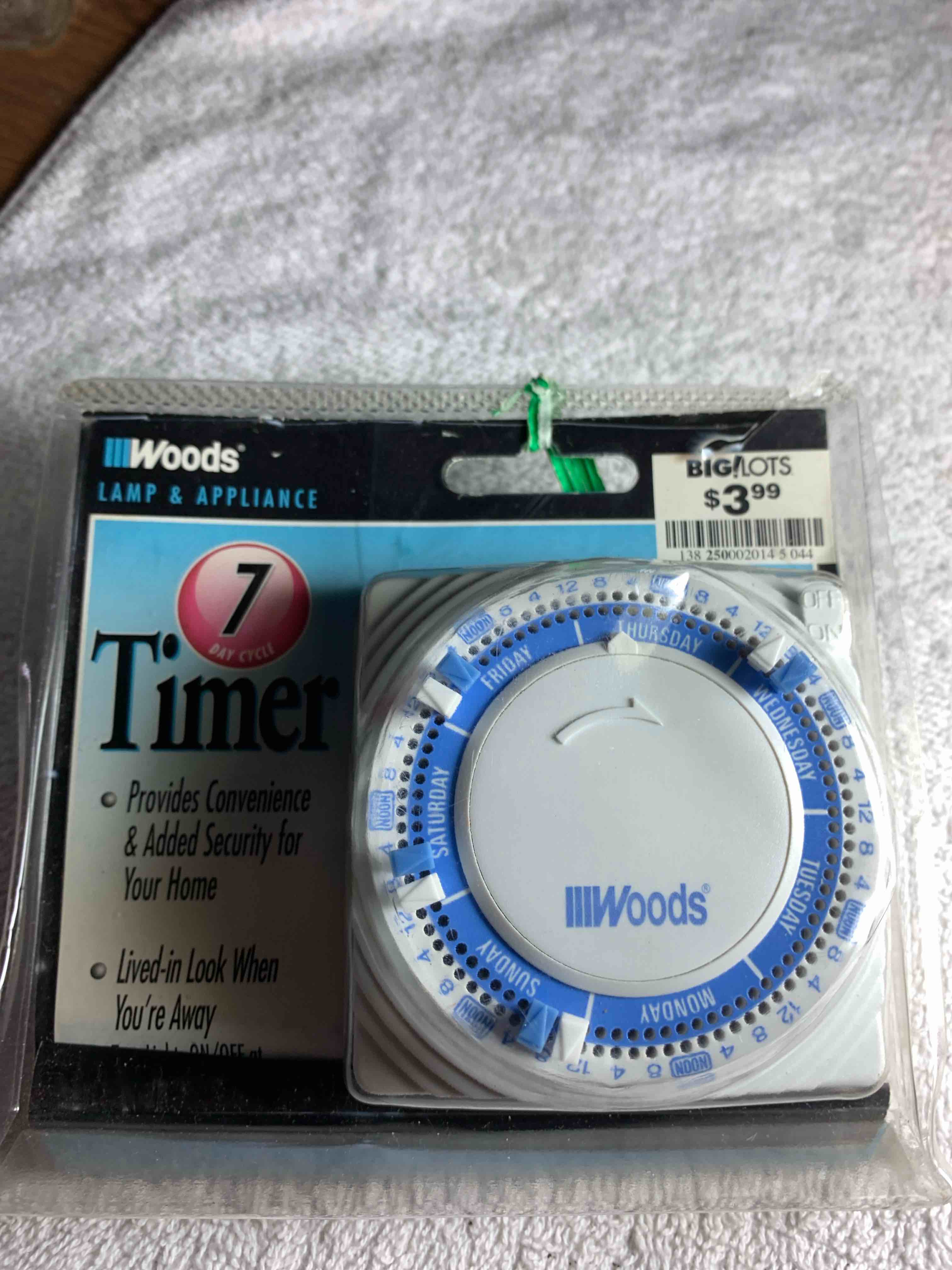 Woods 7- Day Lamp & Appliance Timer