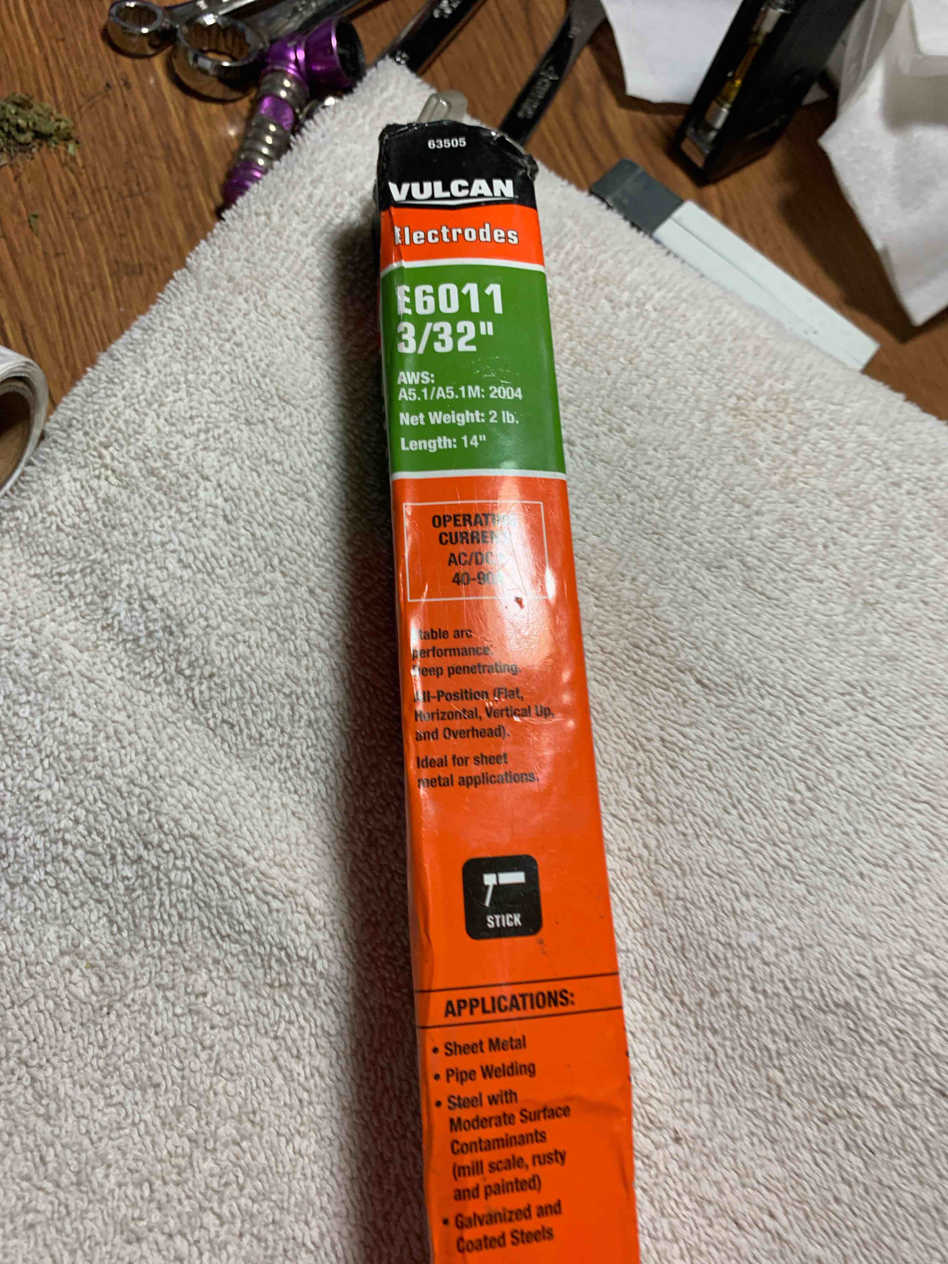 Vulcan 3/32” Electrodes, E6011
