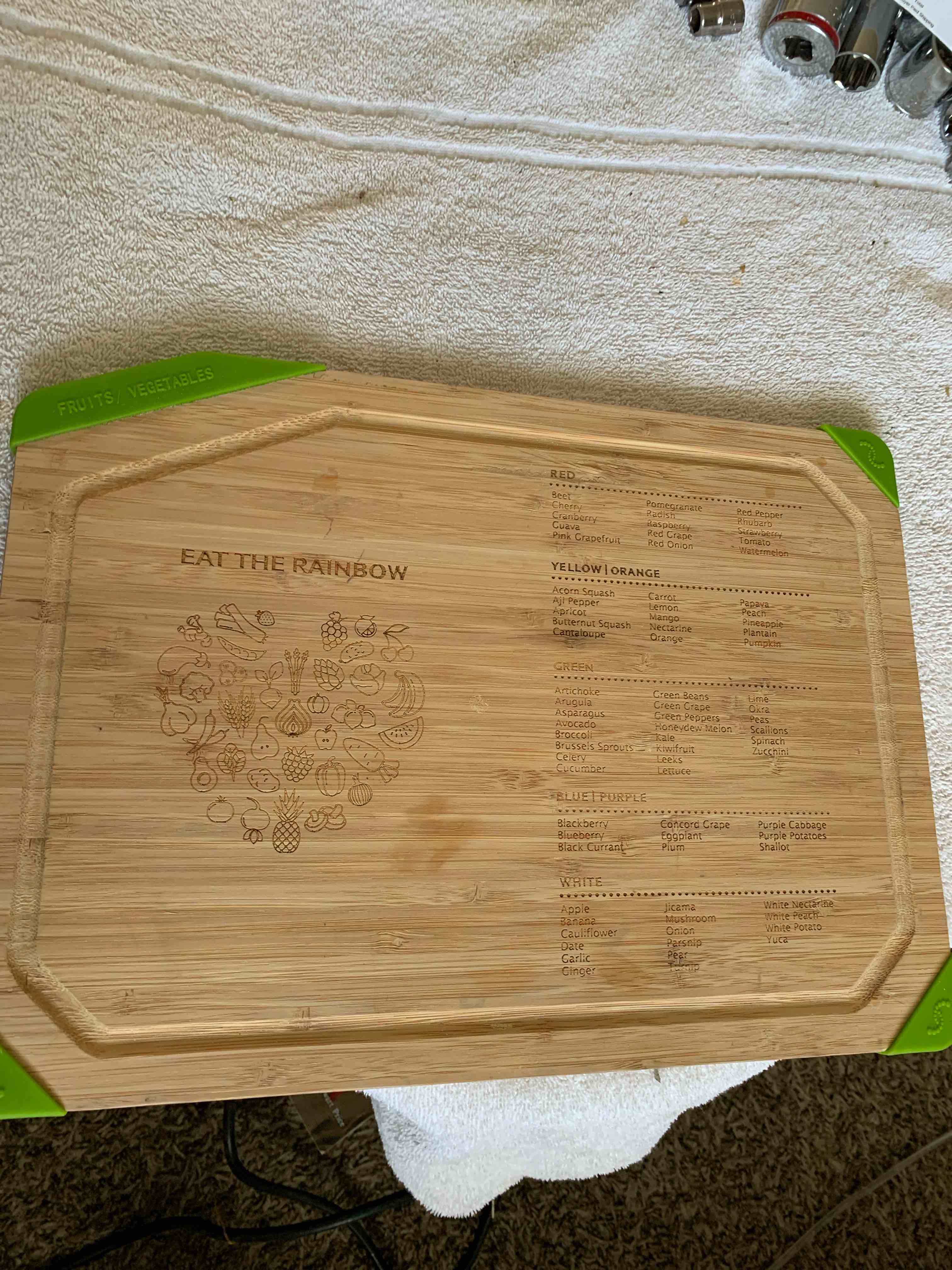 Wood Cutting Board, 10” X 14”