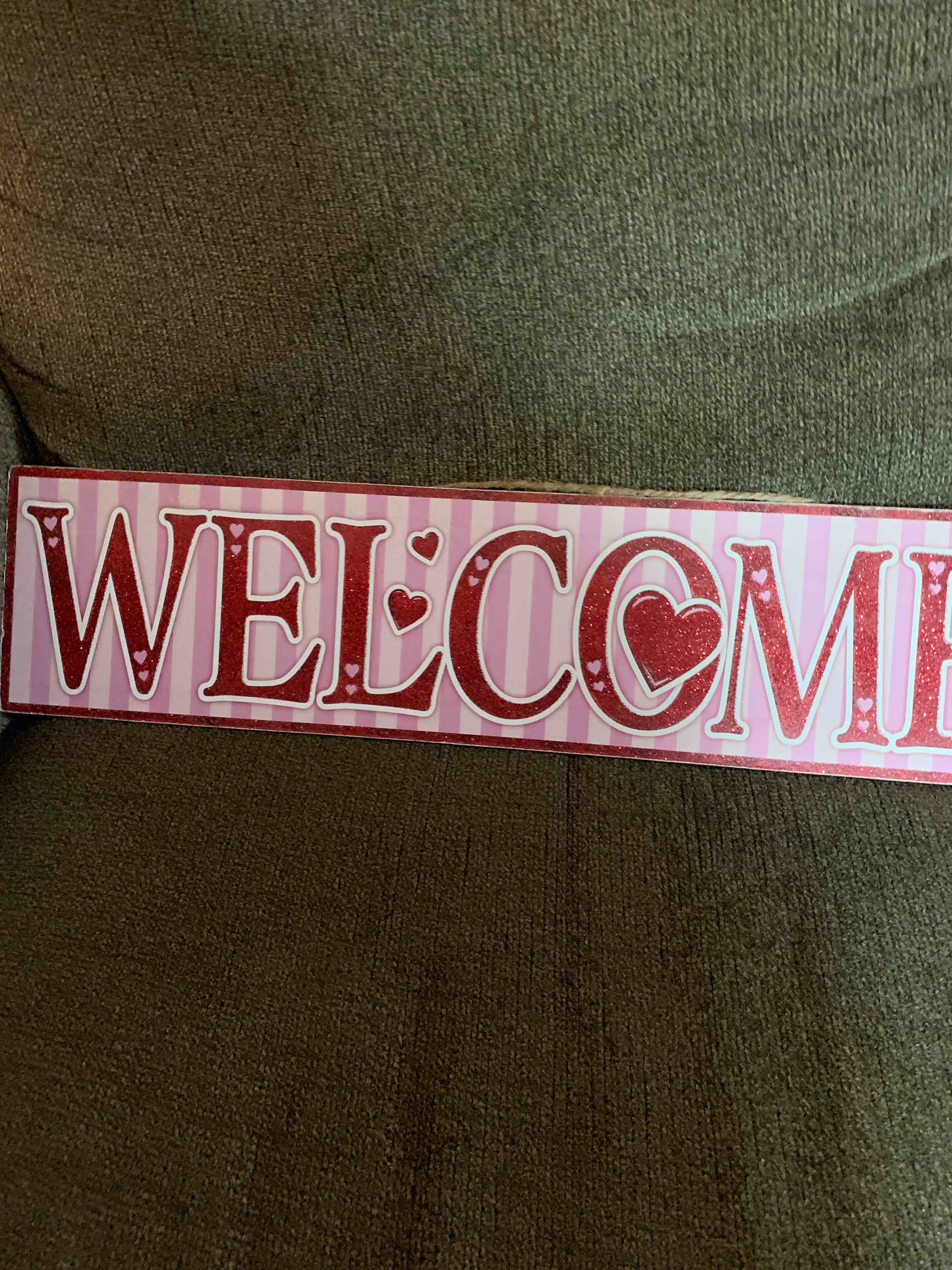 Welcome Sign, 6” X 24”