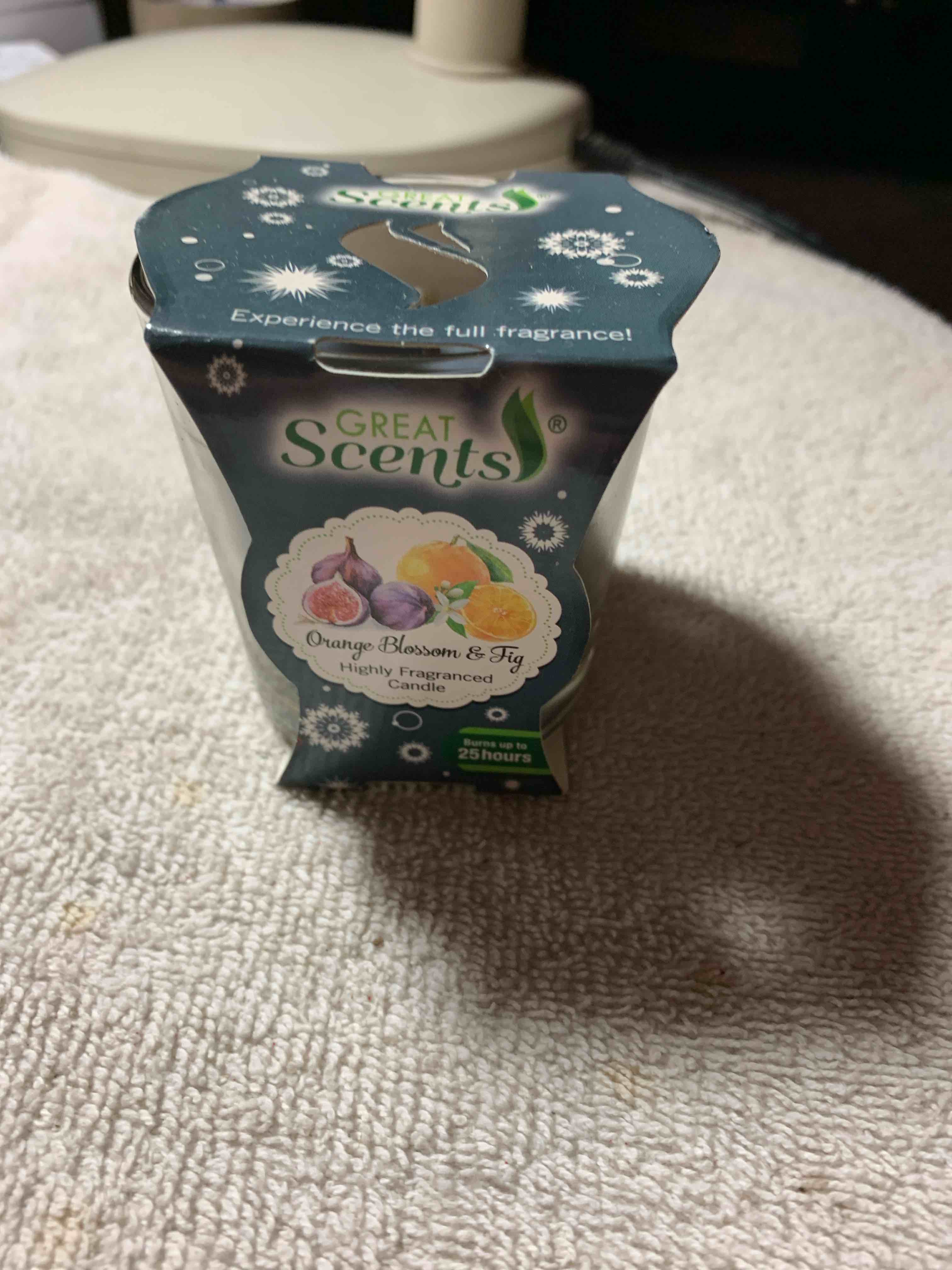 Great Scents , Orange Blossom & Fig Candle 