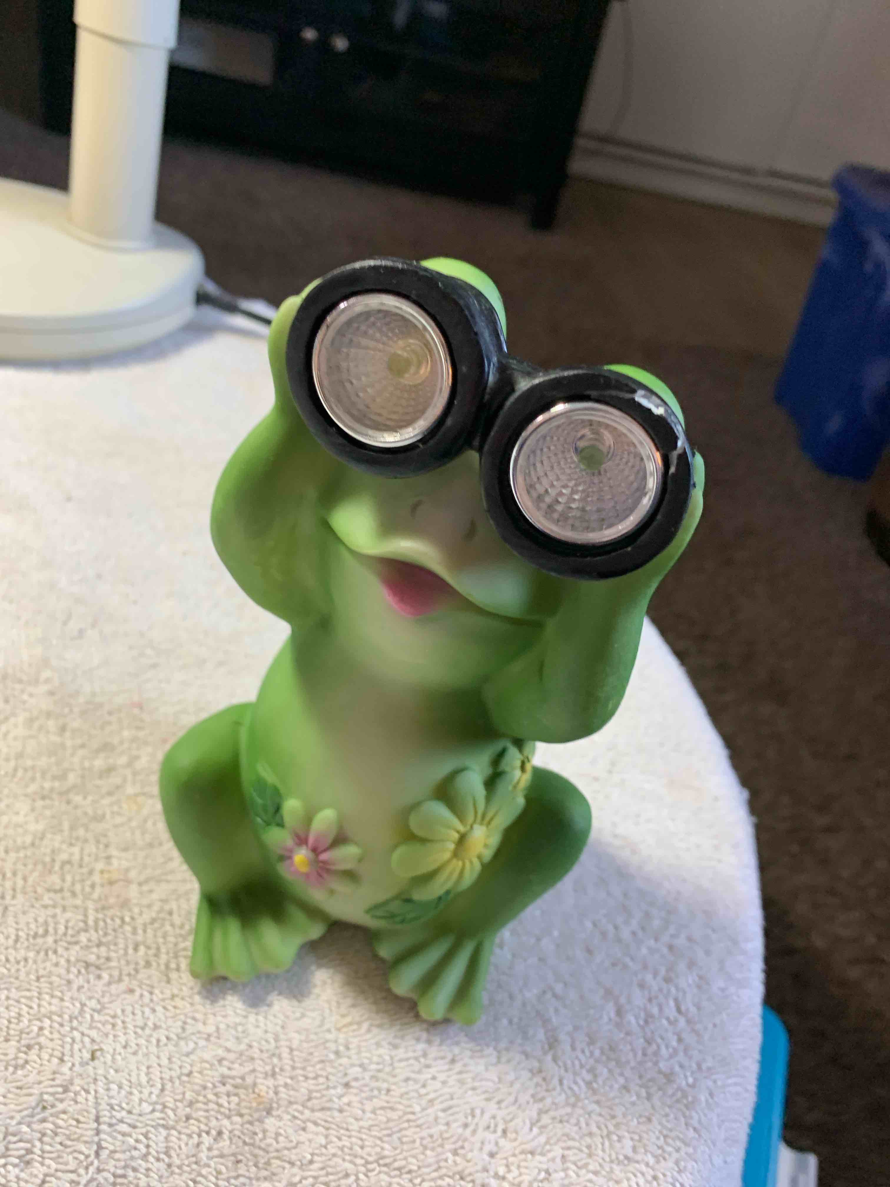 Ceramic Frog Figure, 7”