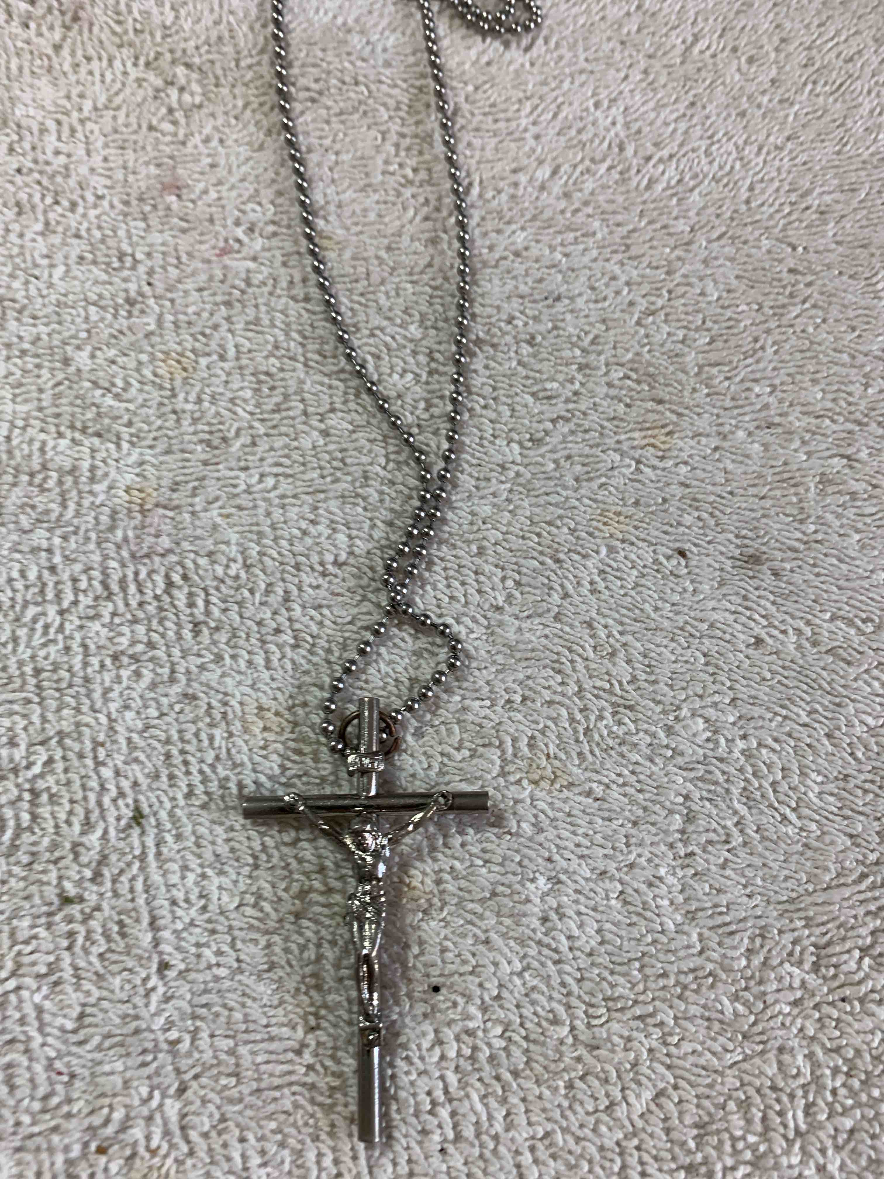 Metal Cross on chain 