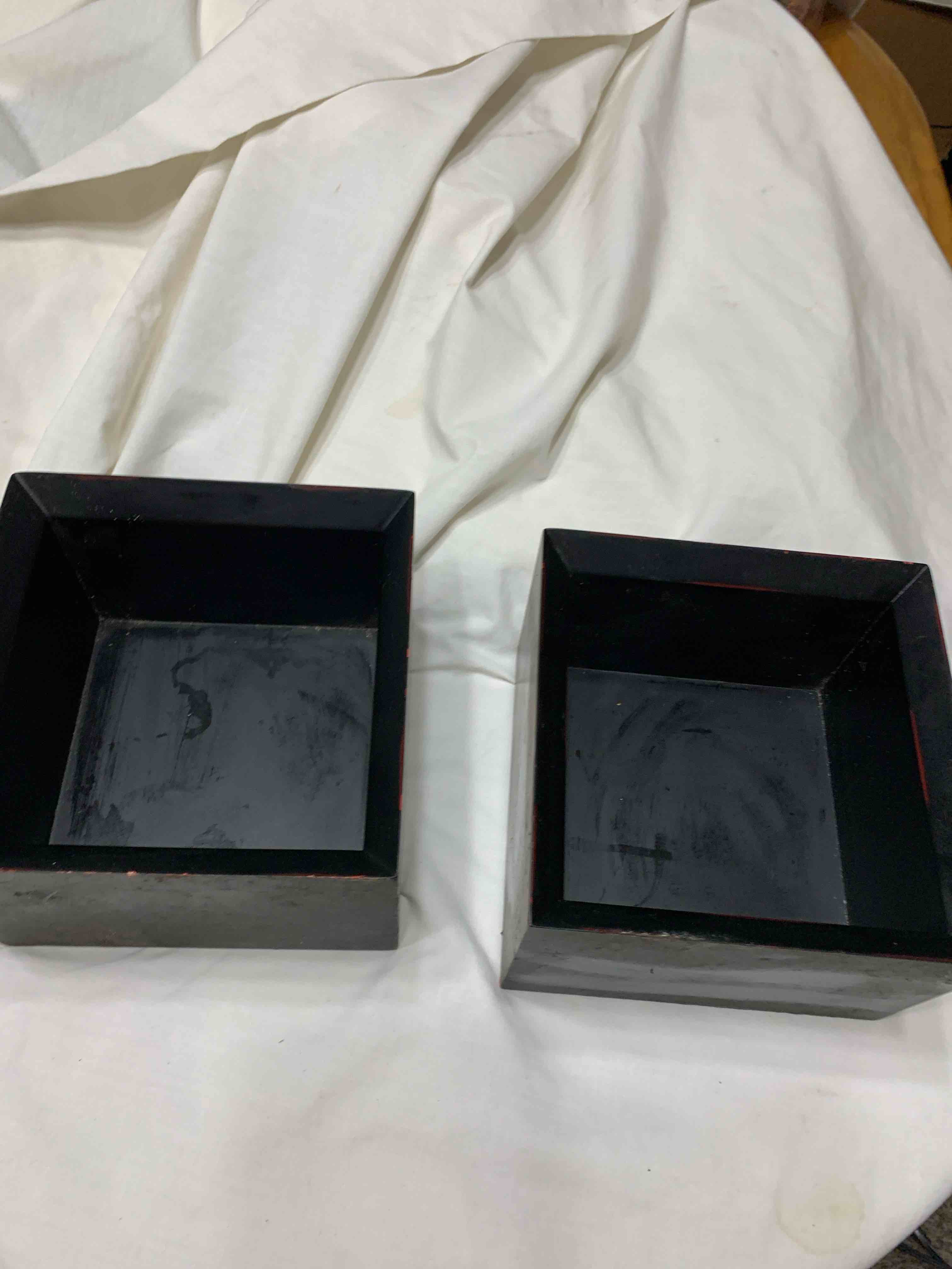 2- Wooden Box Shelves, 6” X 6”