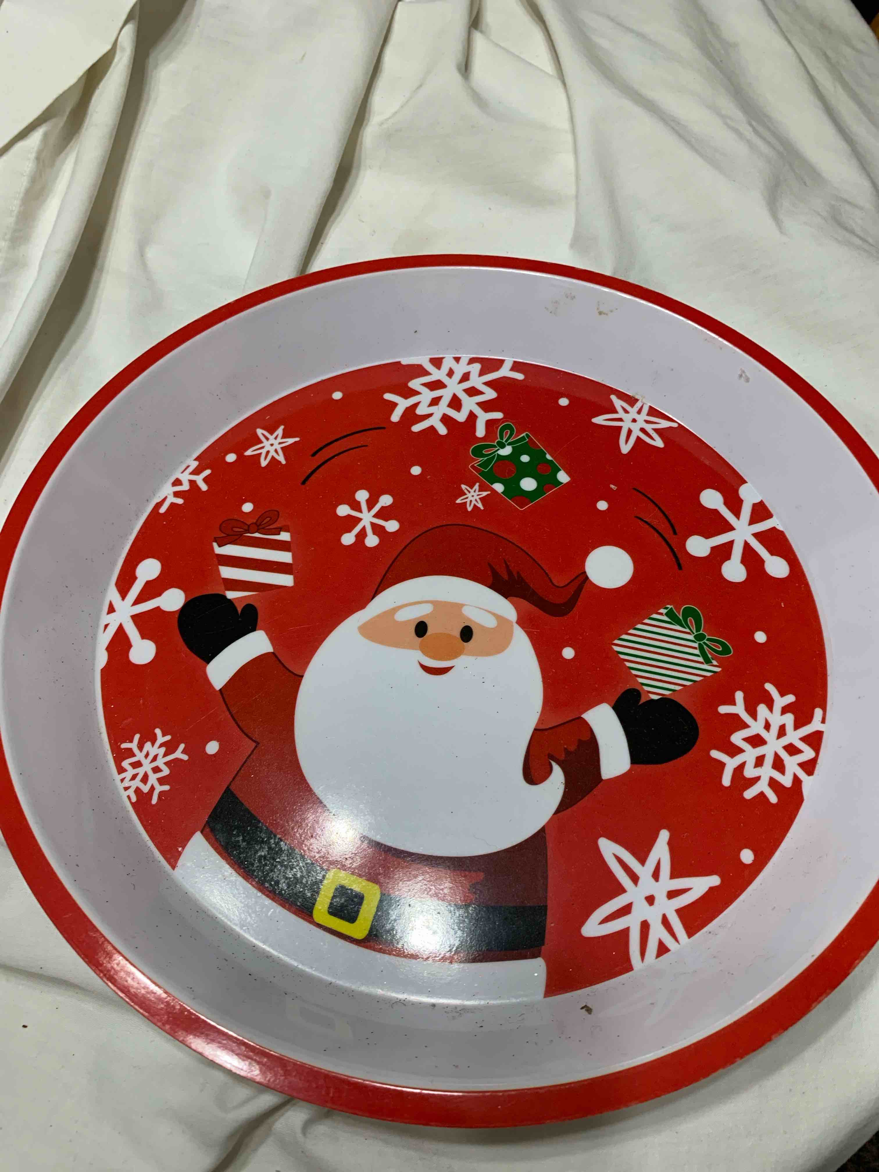 Metal Santa Tray, 12”