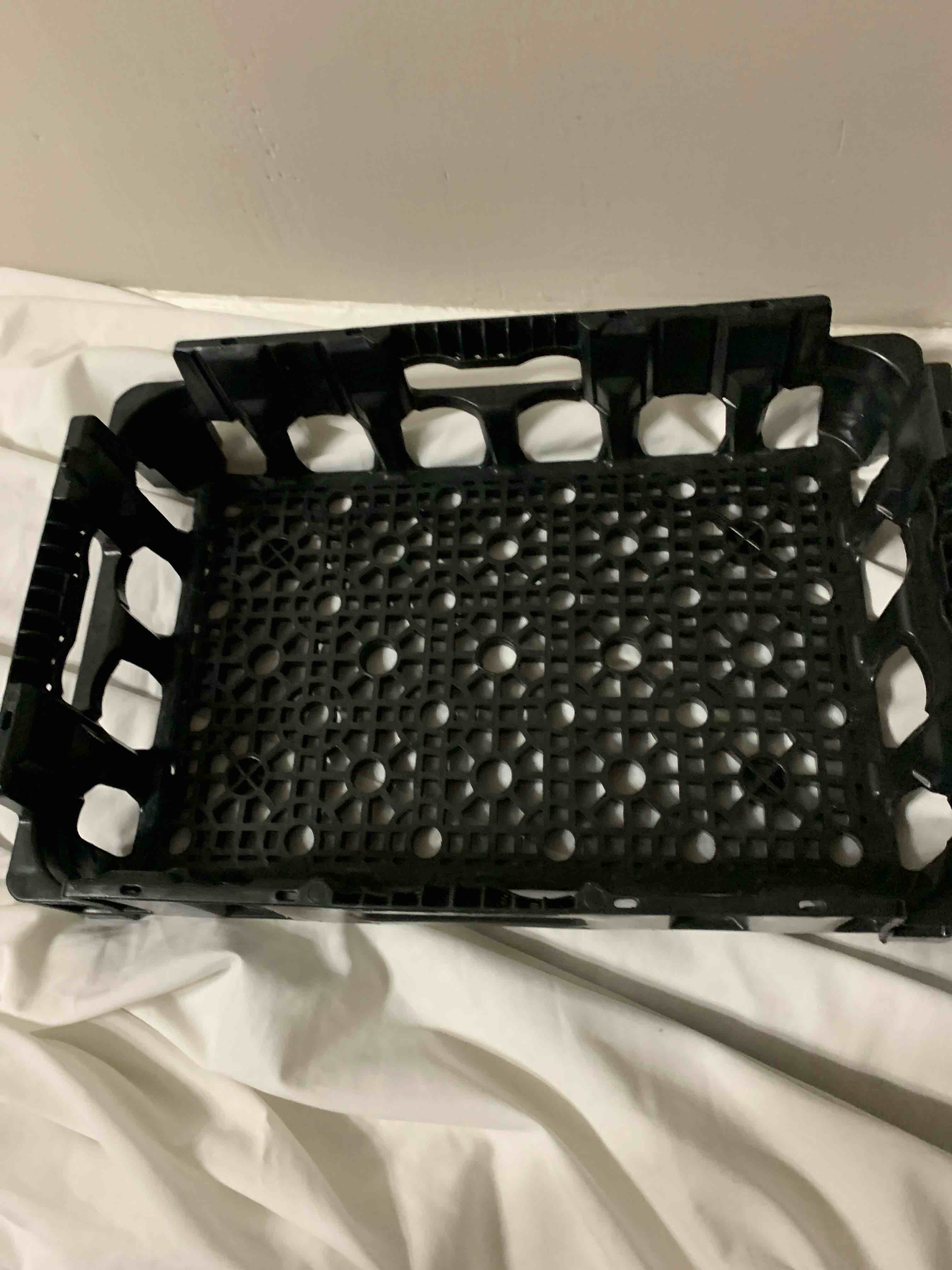 Plastic Crate 17” X  11” X 4”