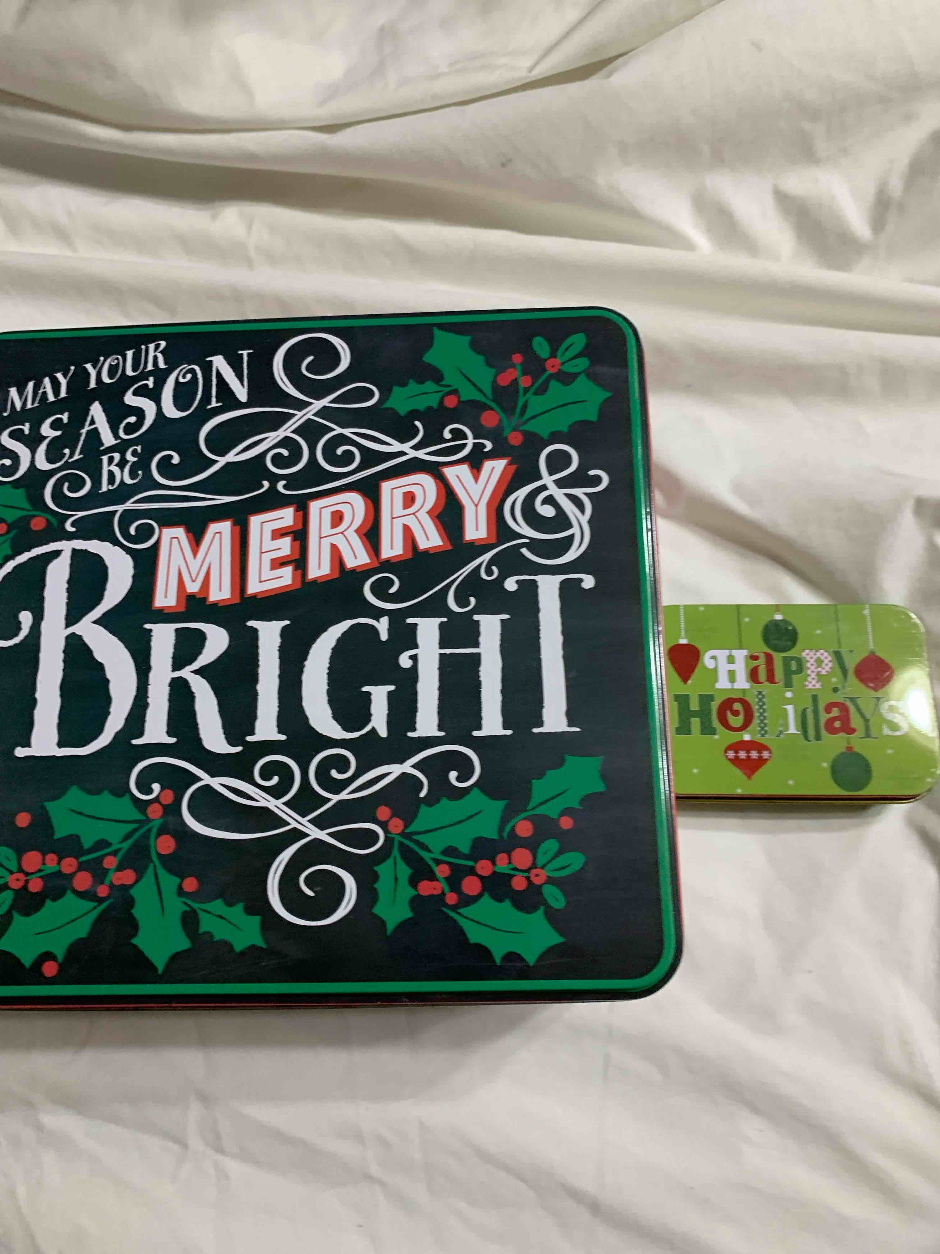 Large and Small Holiday Tins