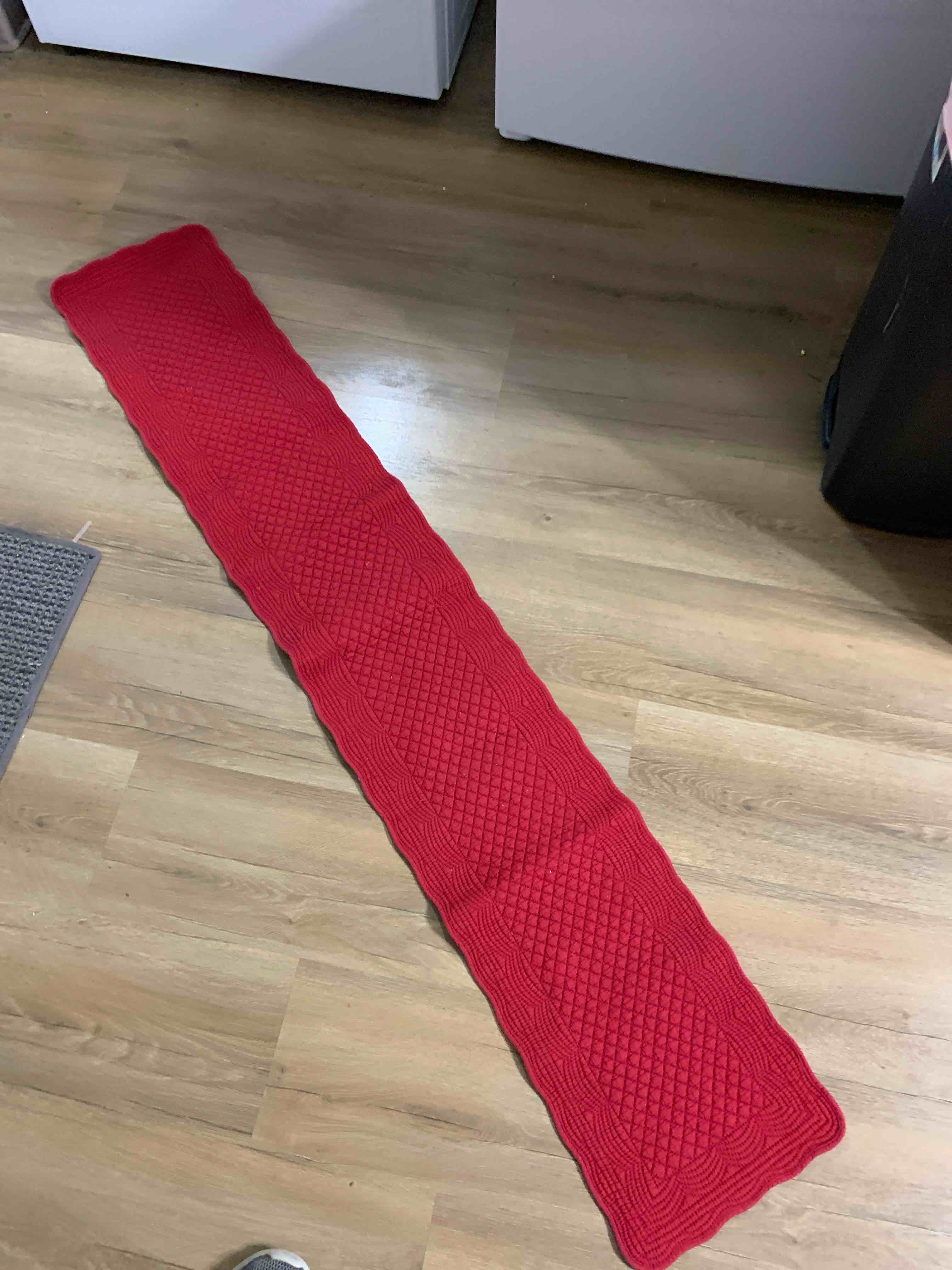 Red Table Runner, 64” X 10”