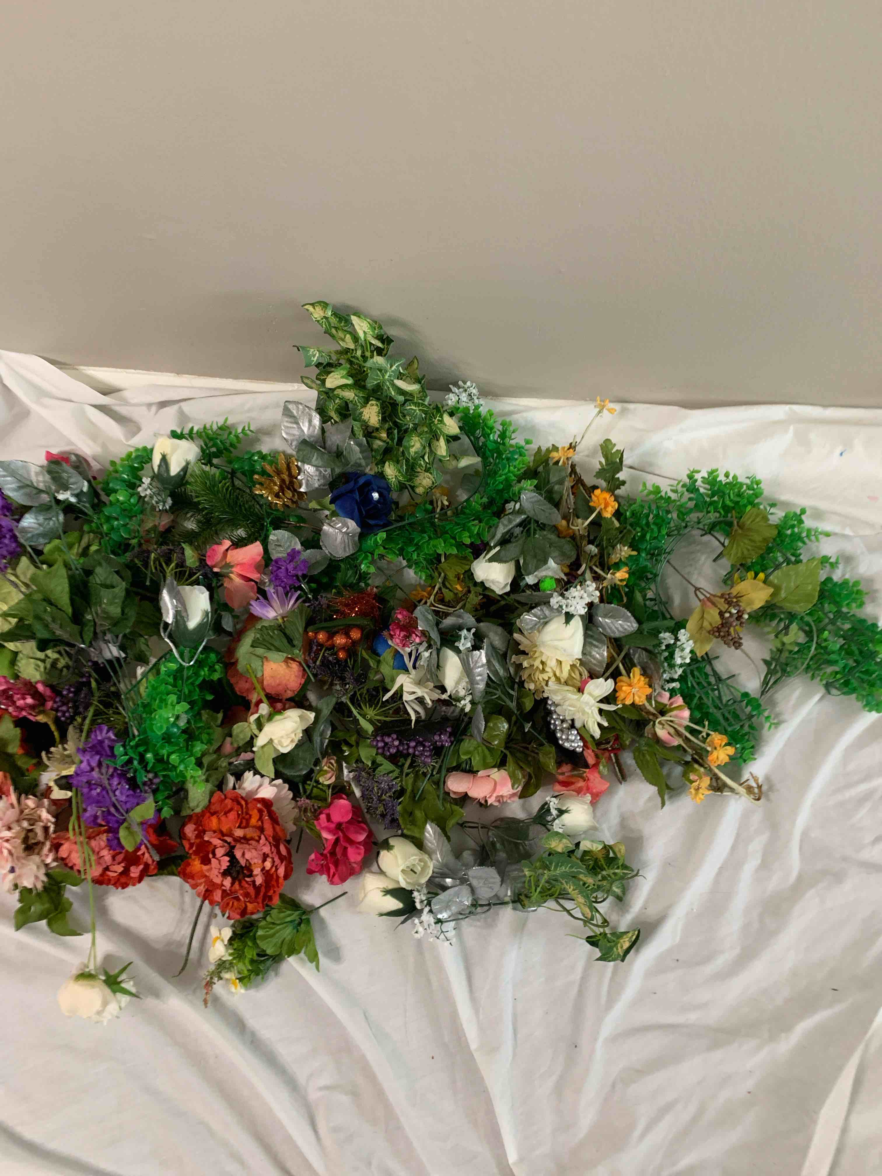 Lot of Assorted Artificial Flowers 