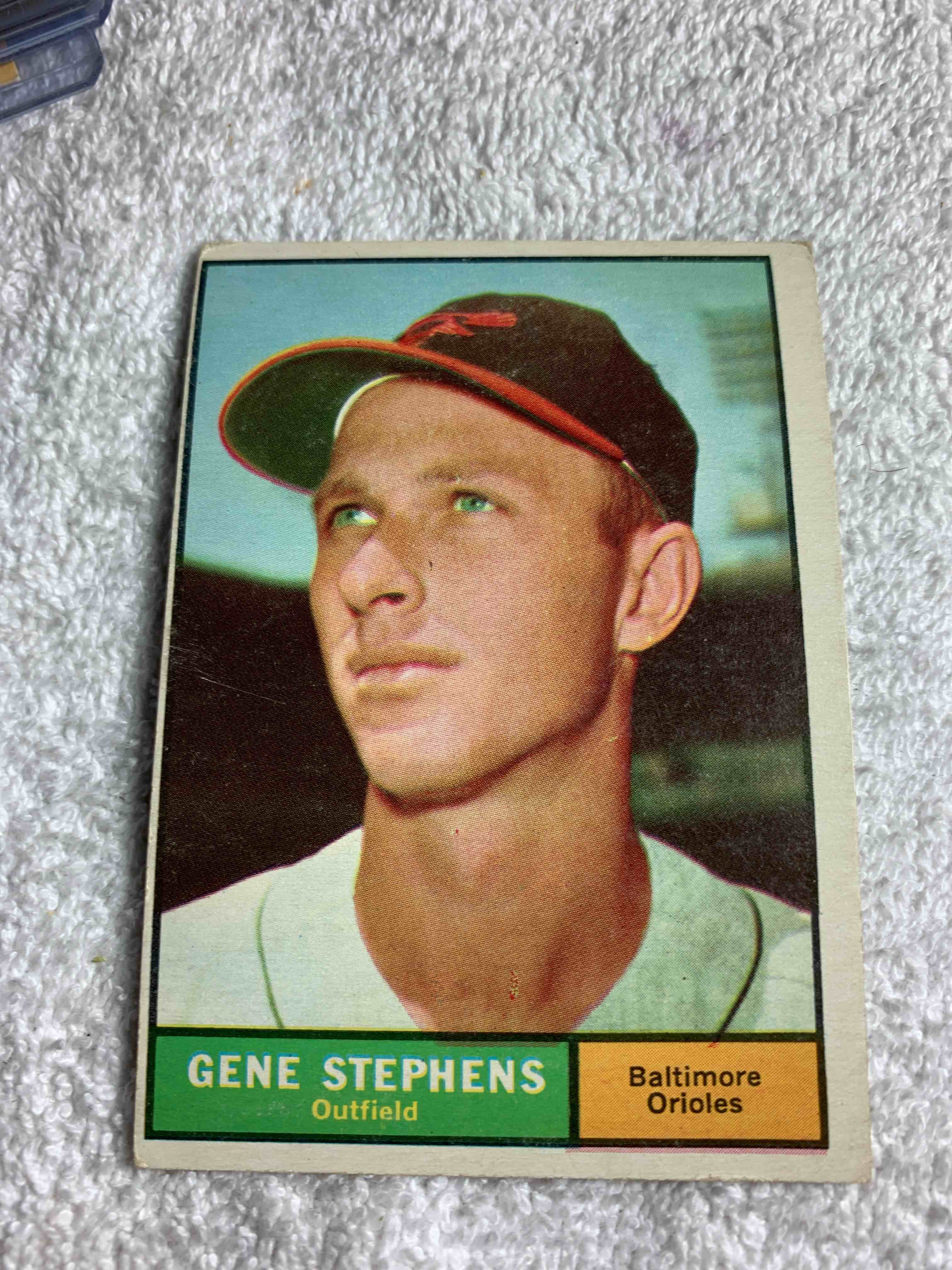 1961 Topps # 102, Gene Stephens 