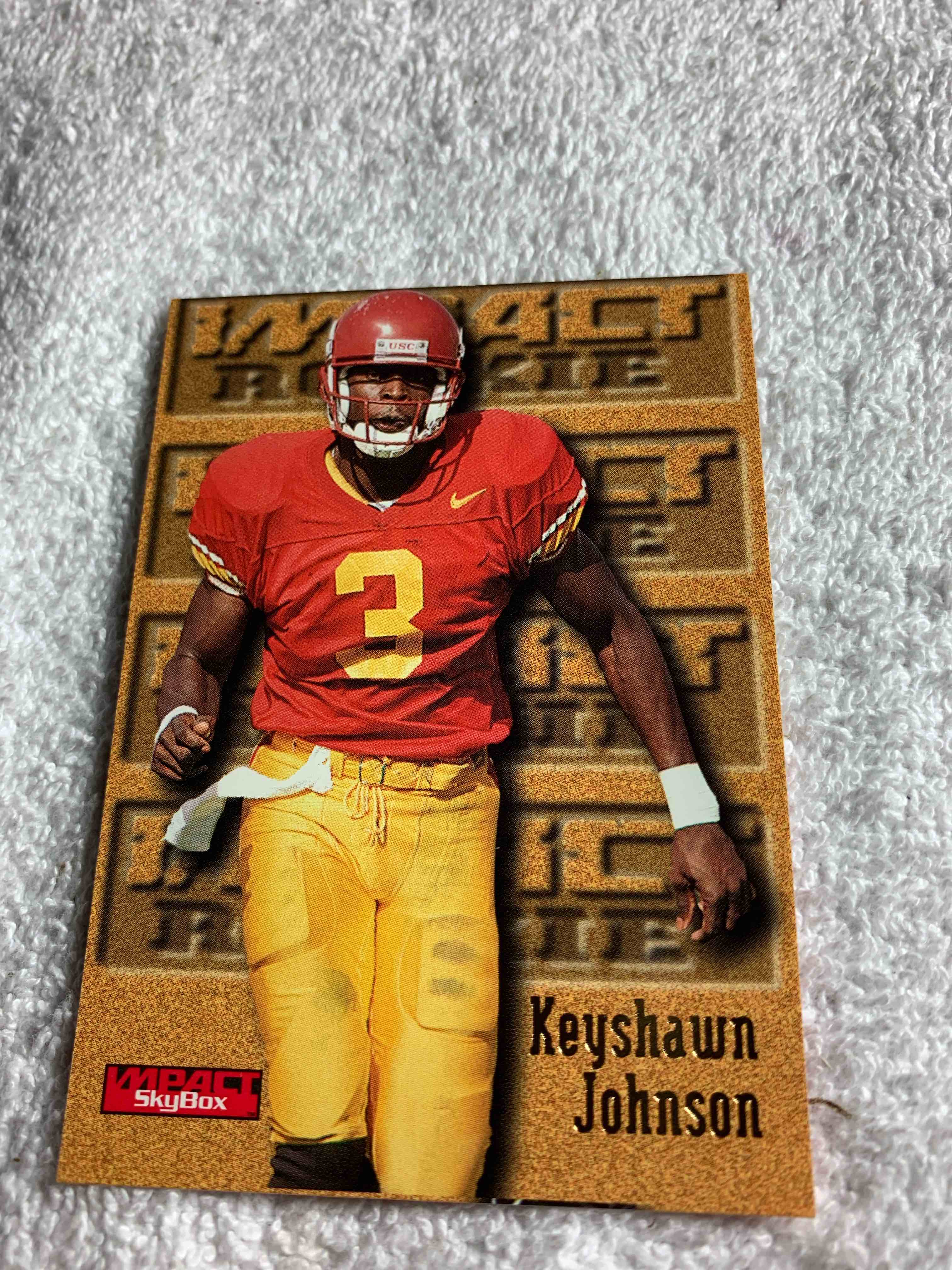 1996 Skybox Impact # 169, Keyshawn Johnson Rookie Card 
