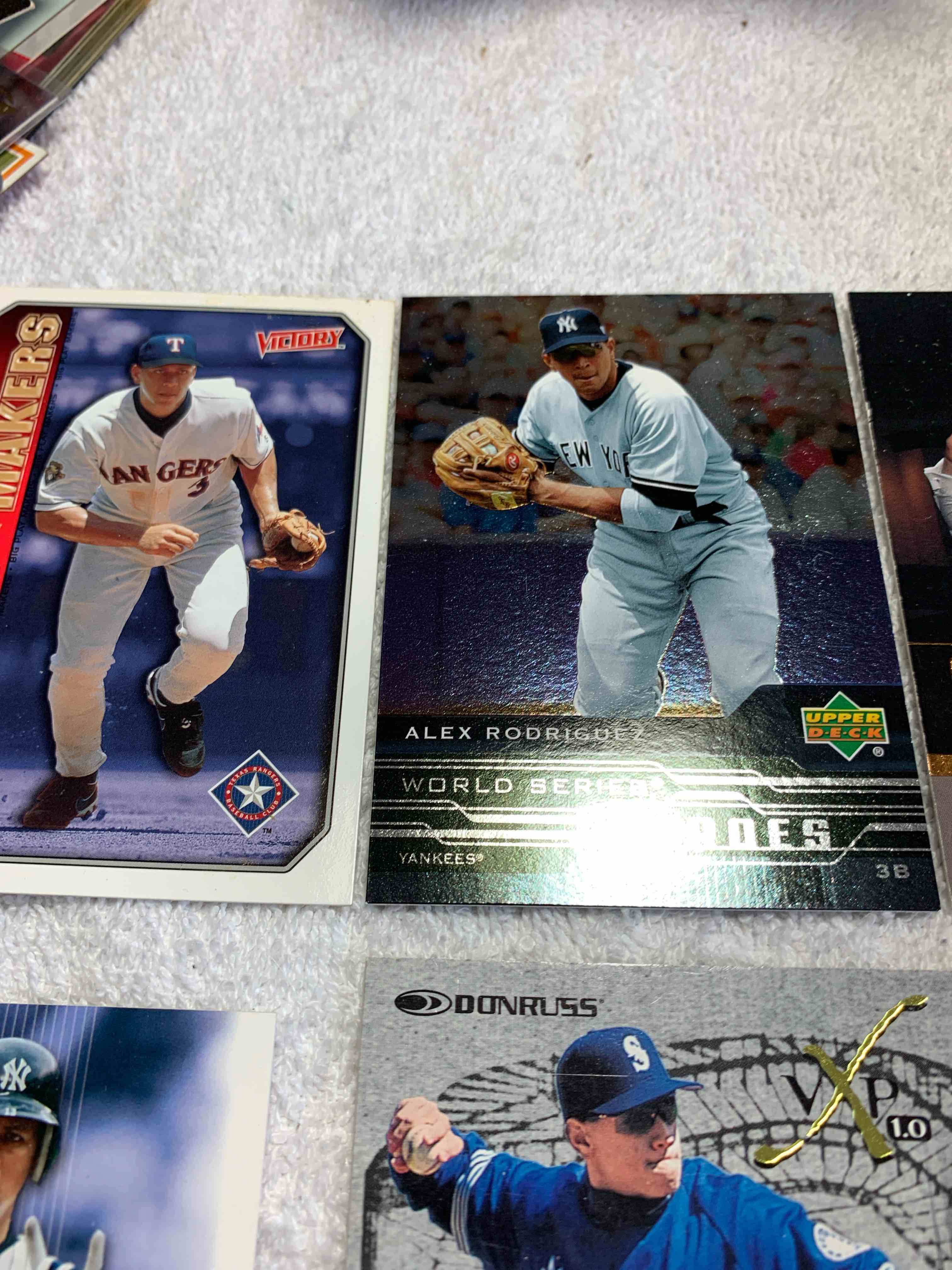 Condition photo showing Good Condition for Lot of 10- Alex Rodriguez Baseball Cards 