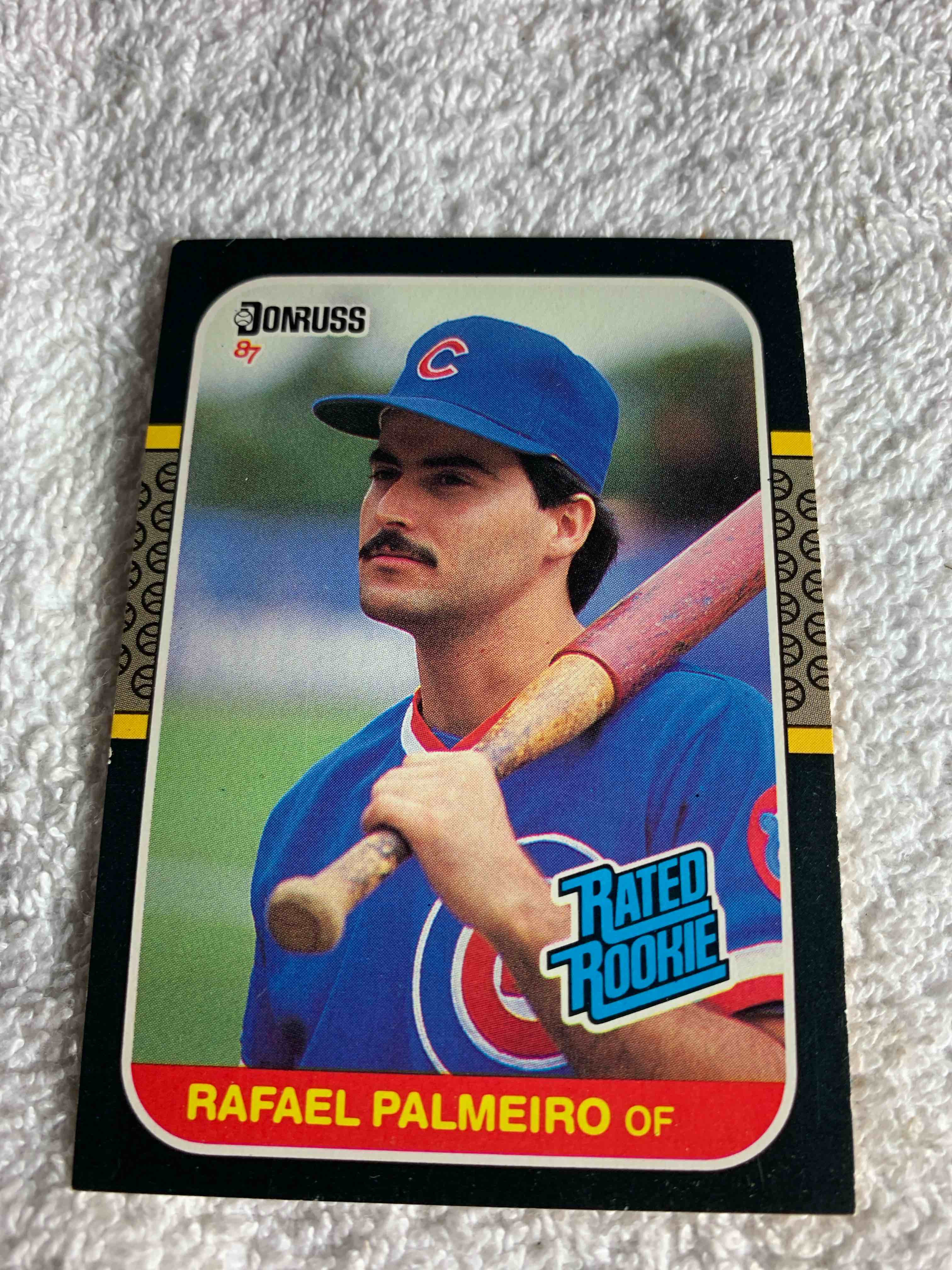 1987 Donruss # 43, Rafael Palmeiro Rookie Card 