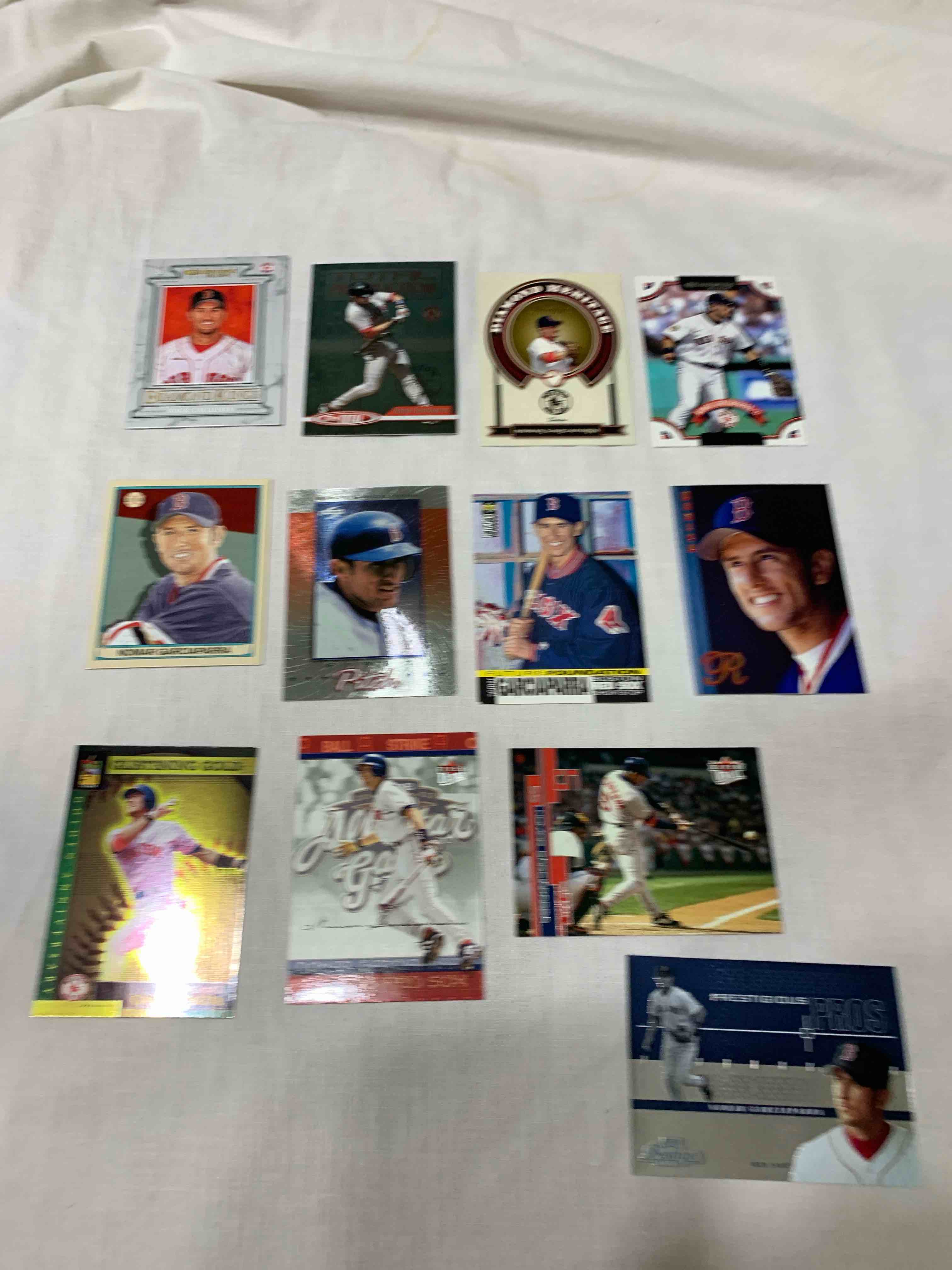 Lot of 12 -Nomar Garciaparra Baseball Cards 