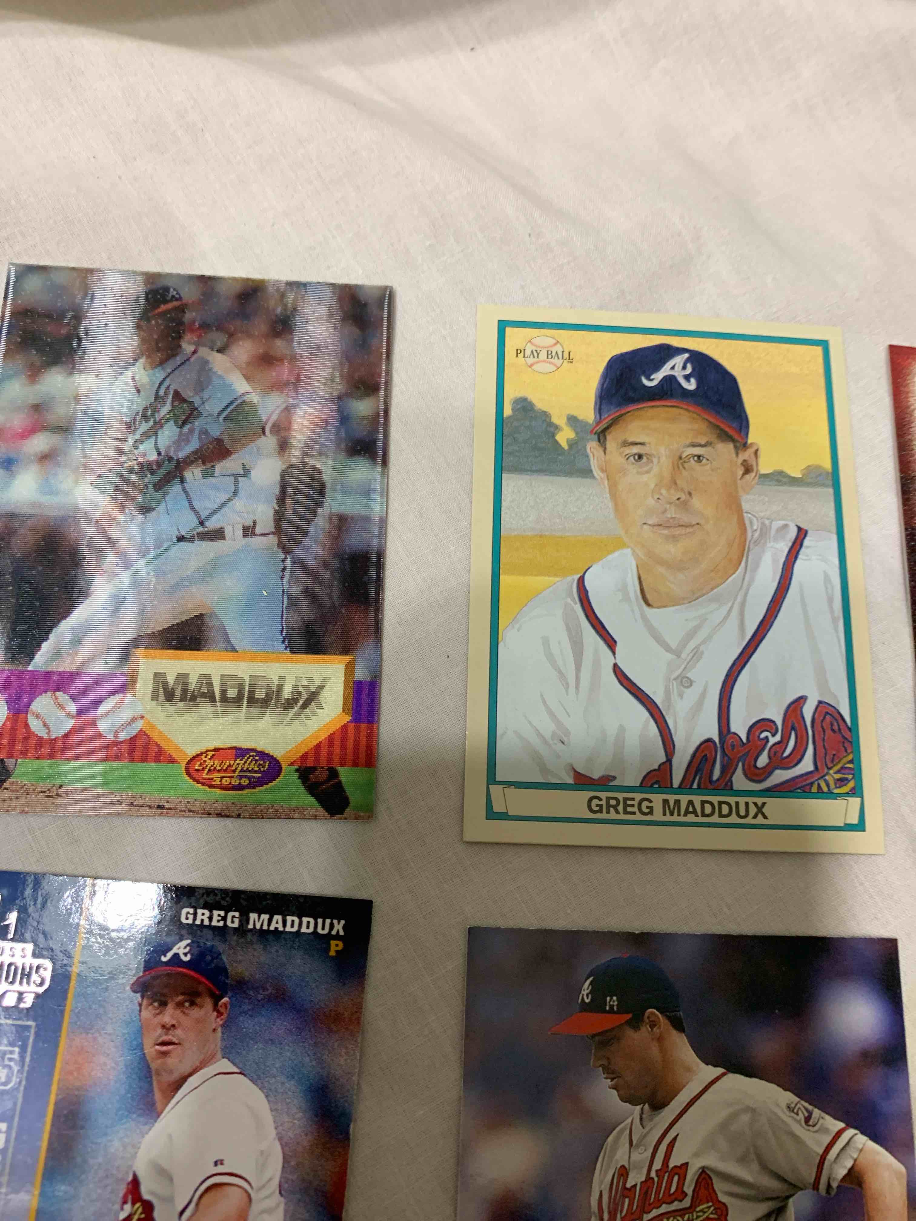Condition photo showing Good Condition for Lot of 15 - Greg Maddux Baseball Cards 