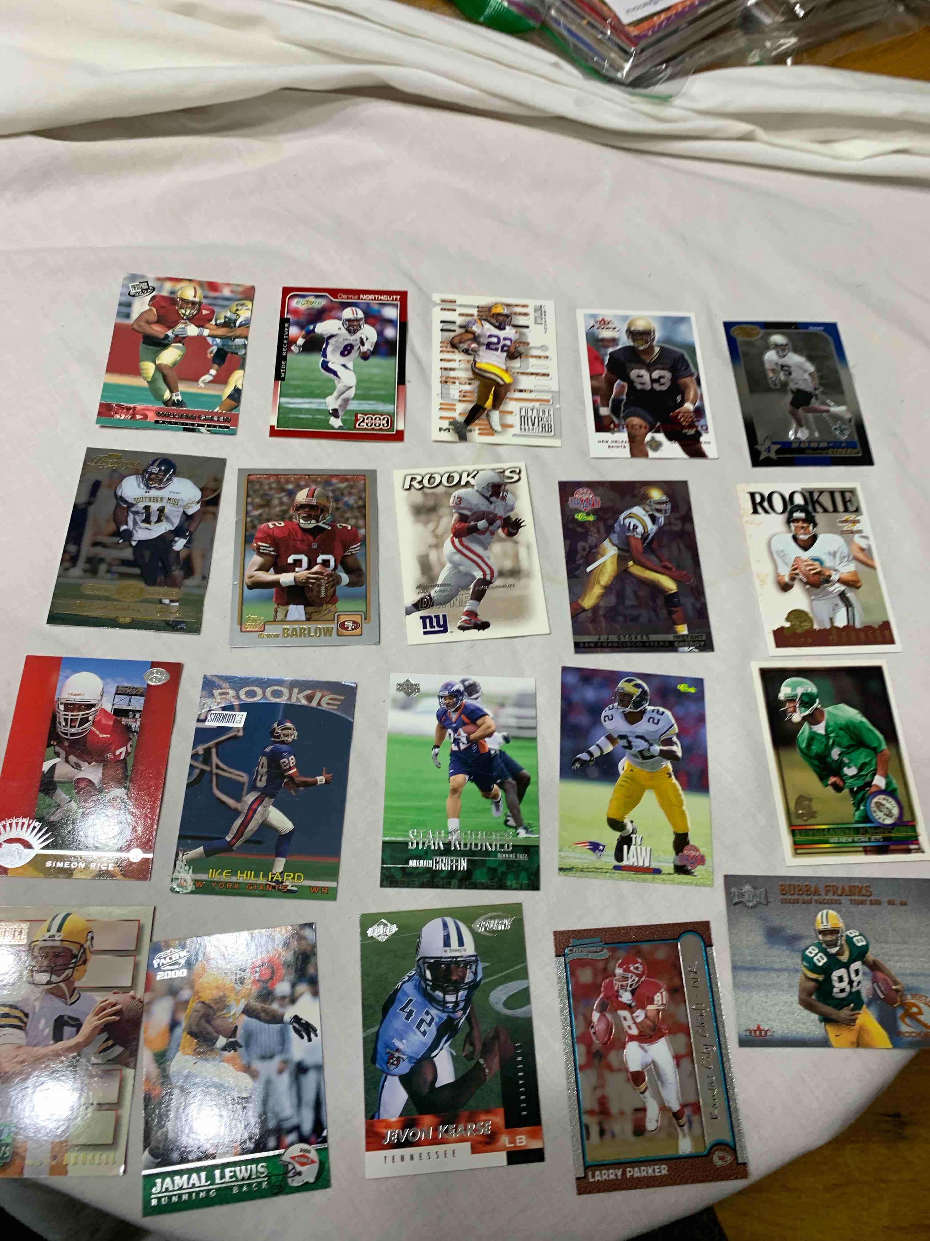 Lot of 20 - Football Rookie Cards 