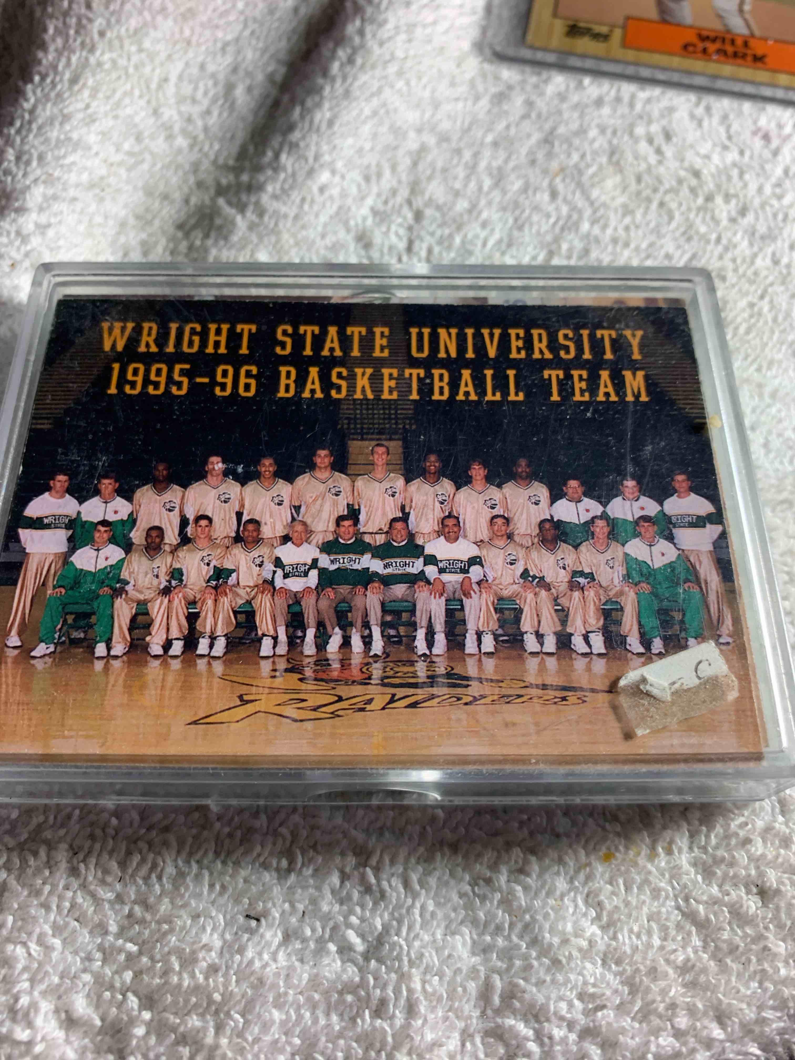 Condition photo showing Good Condition for 1995-66 Wright State University Basketball Team Set