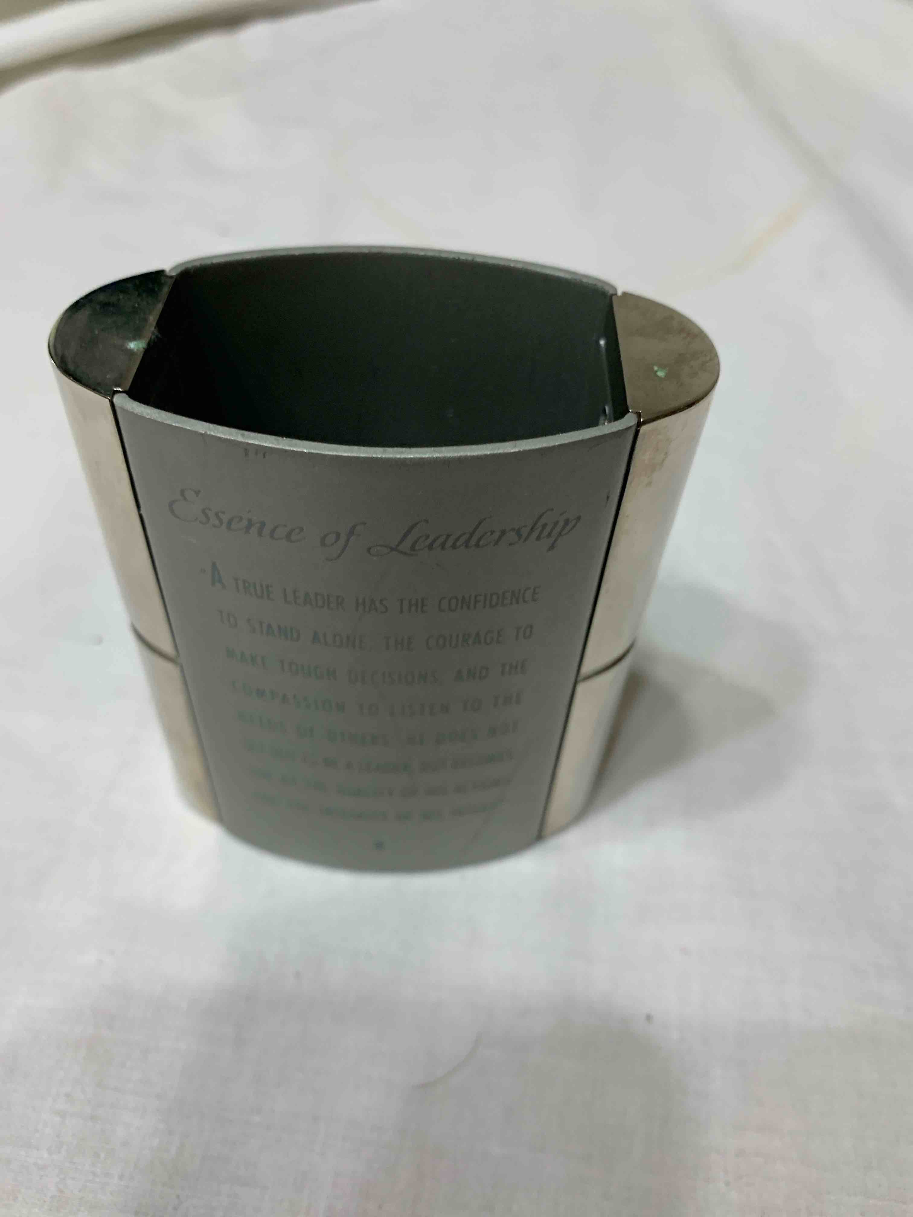 Condition photo showing Good Condition for Metal Pencil Holder 
