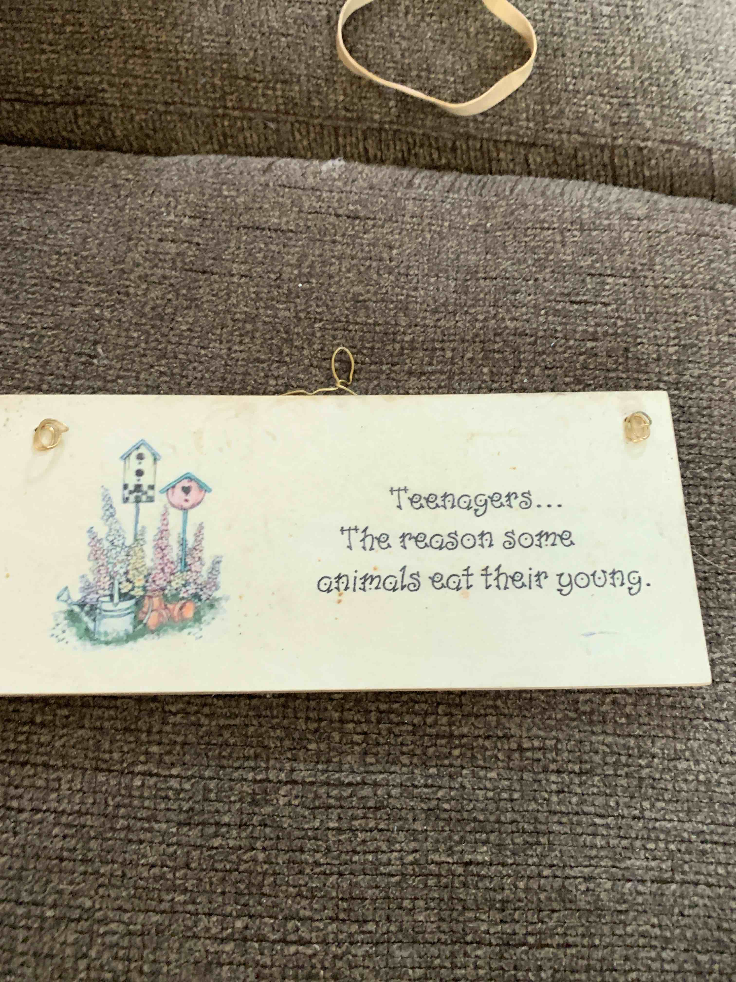 Small Wood Sign, 3-1/2” X 8”