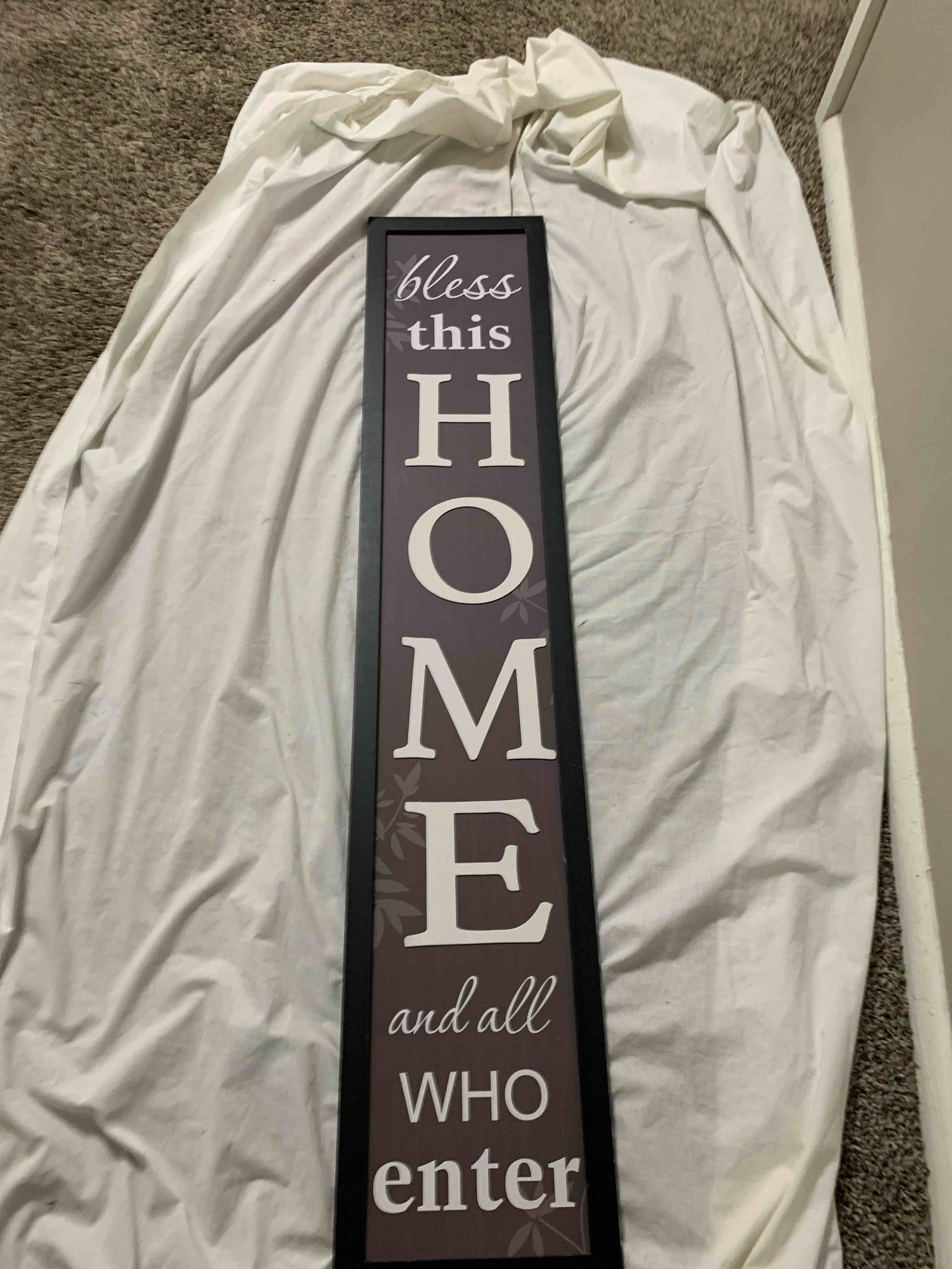 Bless This Home, Wood Sign, 9” X 48”