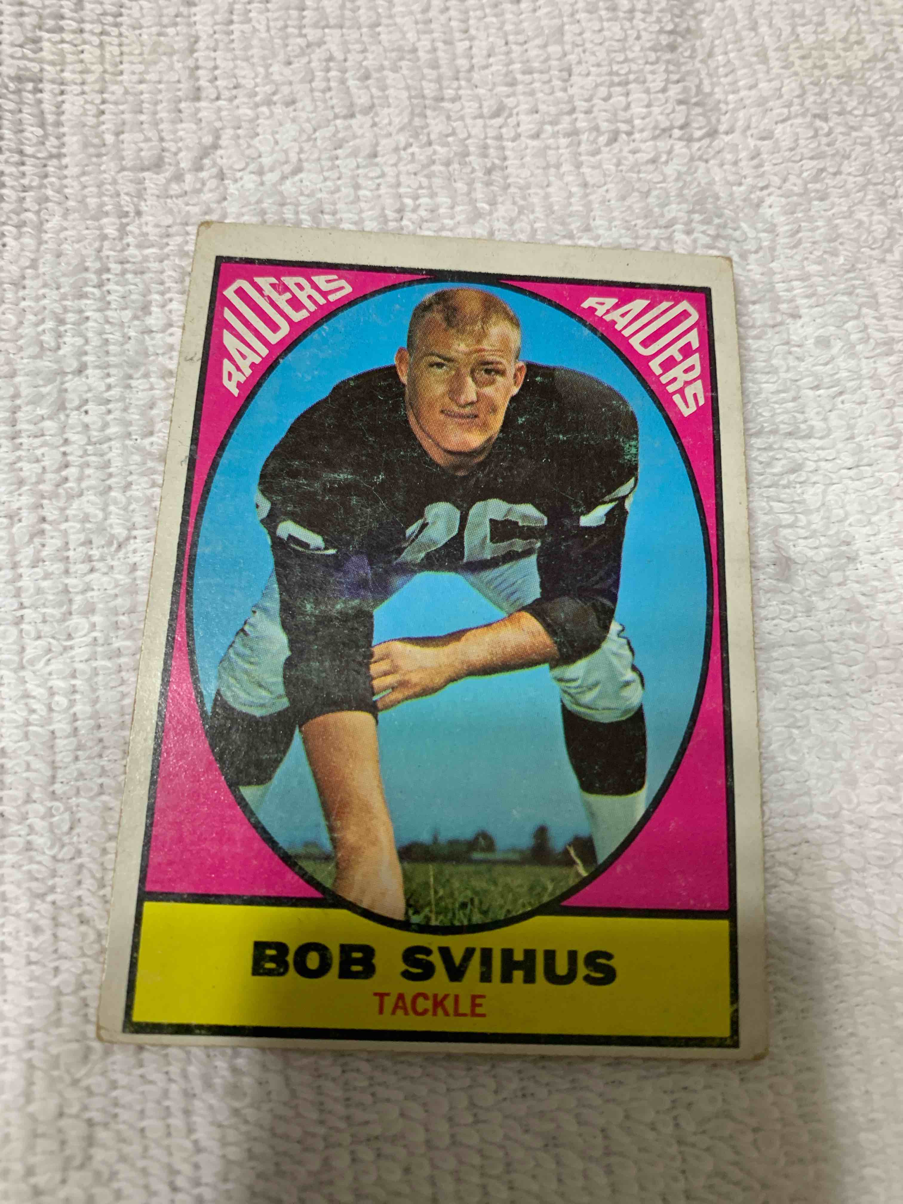 1967 Topps Football # 113, Bob Svihus Rookie Card