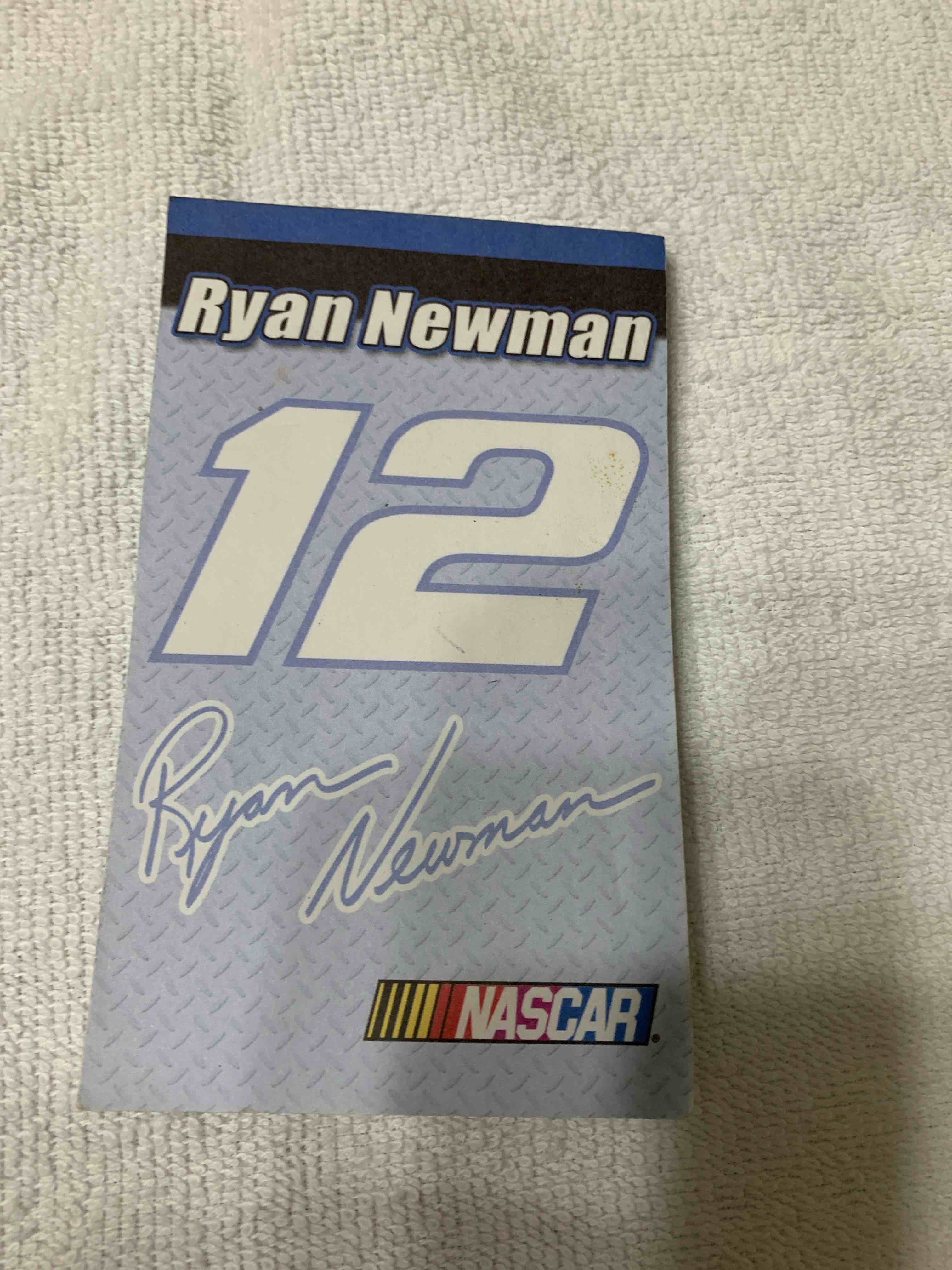 NASCAR # 12 Ryan Newman, Note Pad