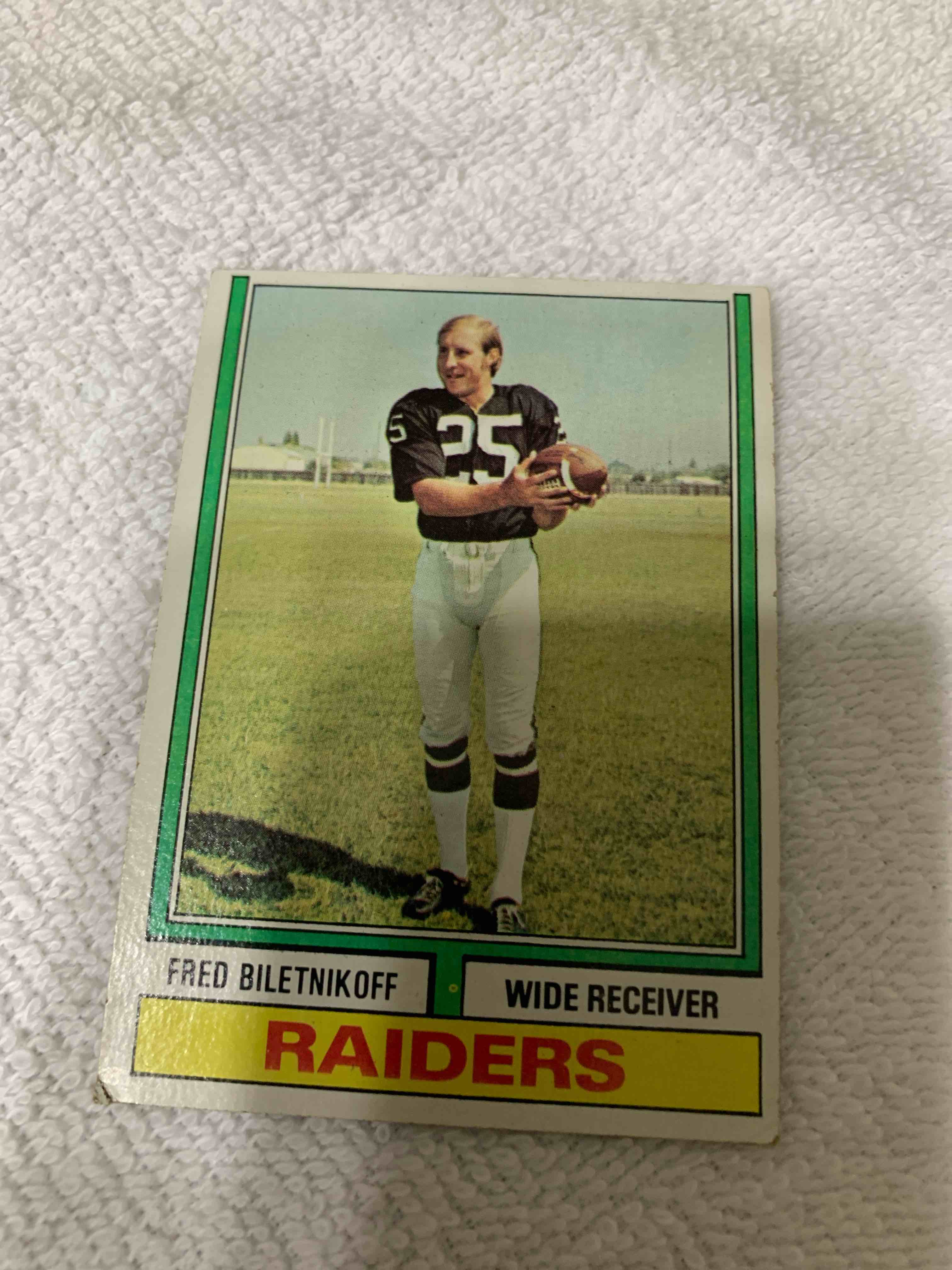 1974 Topps # 490, Fred Biletnikoff