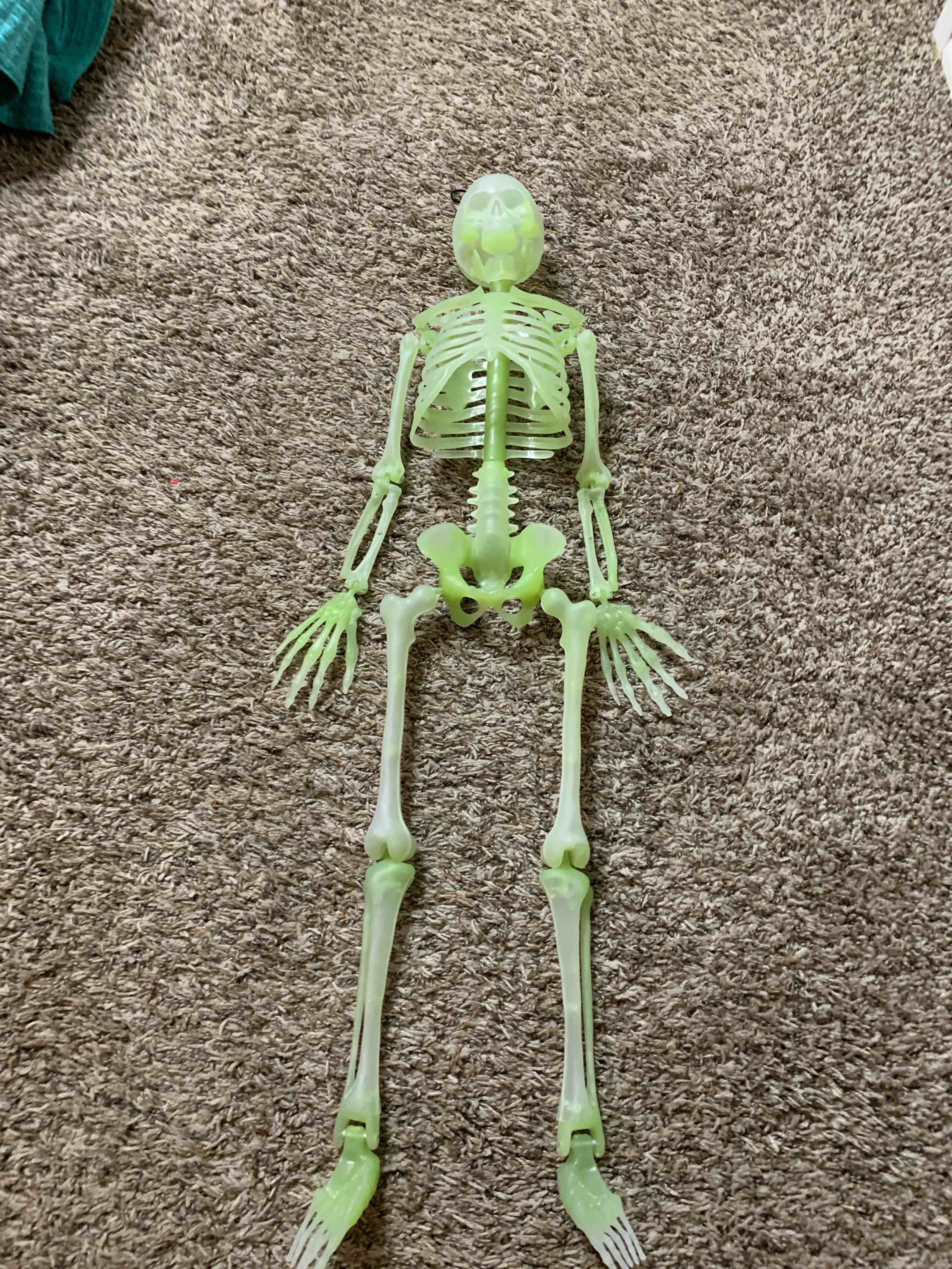 Condition photo showing Good Condition for 34” Glow in the Dark Skeleton 