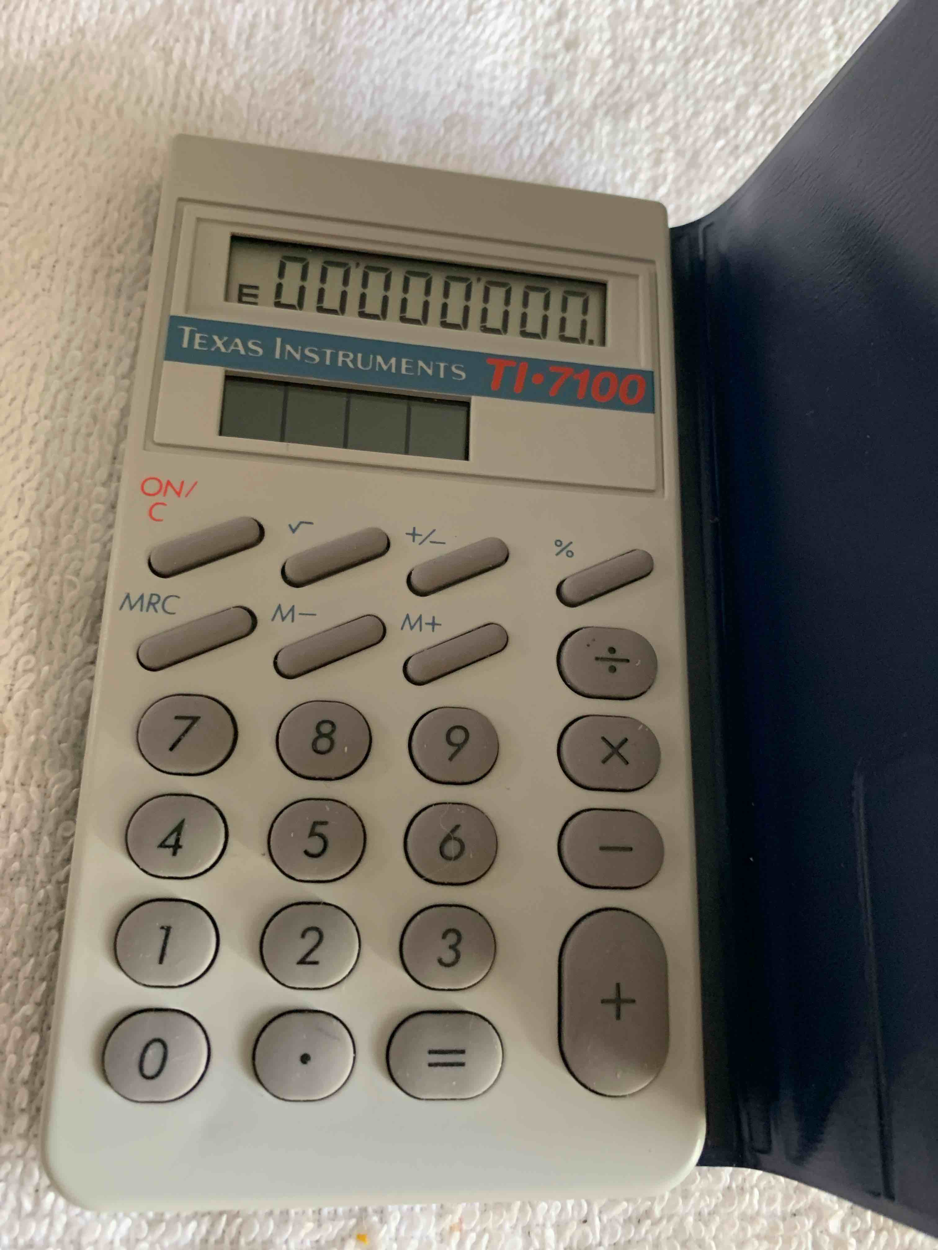 Condition photo showing New/Like New for Texas Instruments TI-7100 Calculator 