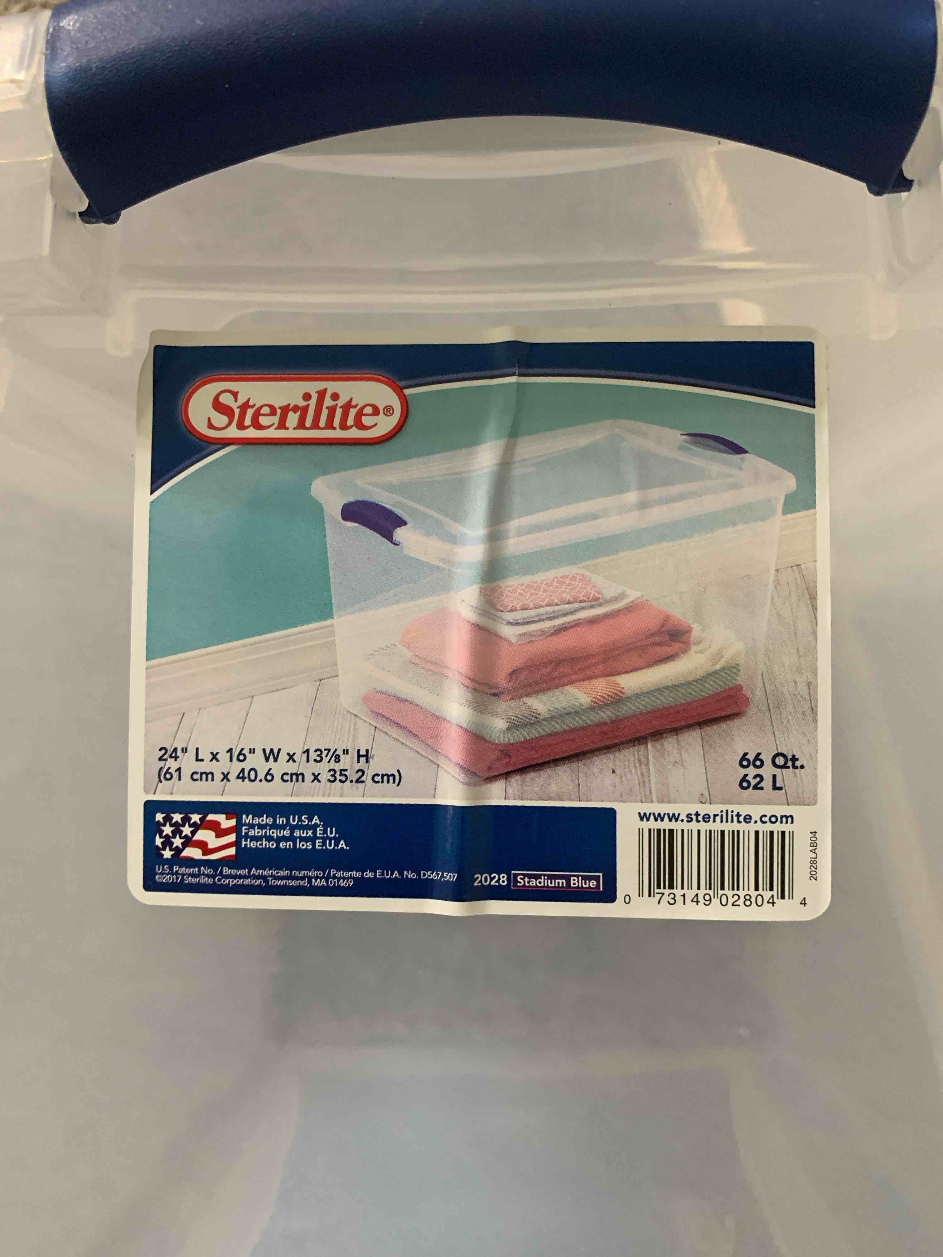 Sterilite 66 Qt. Storage Tub with Lid