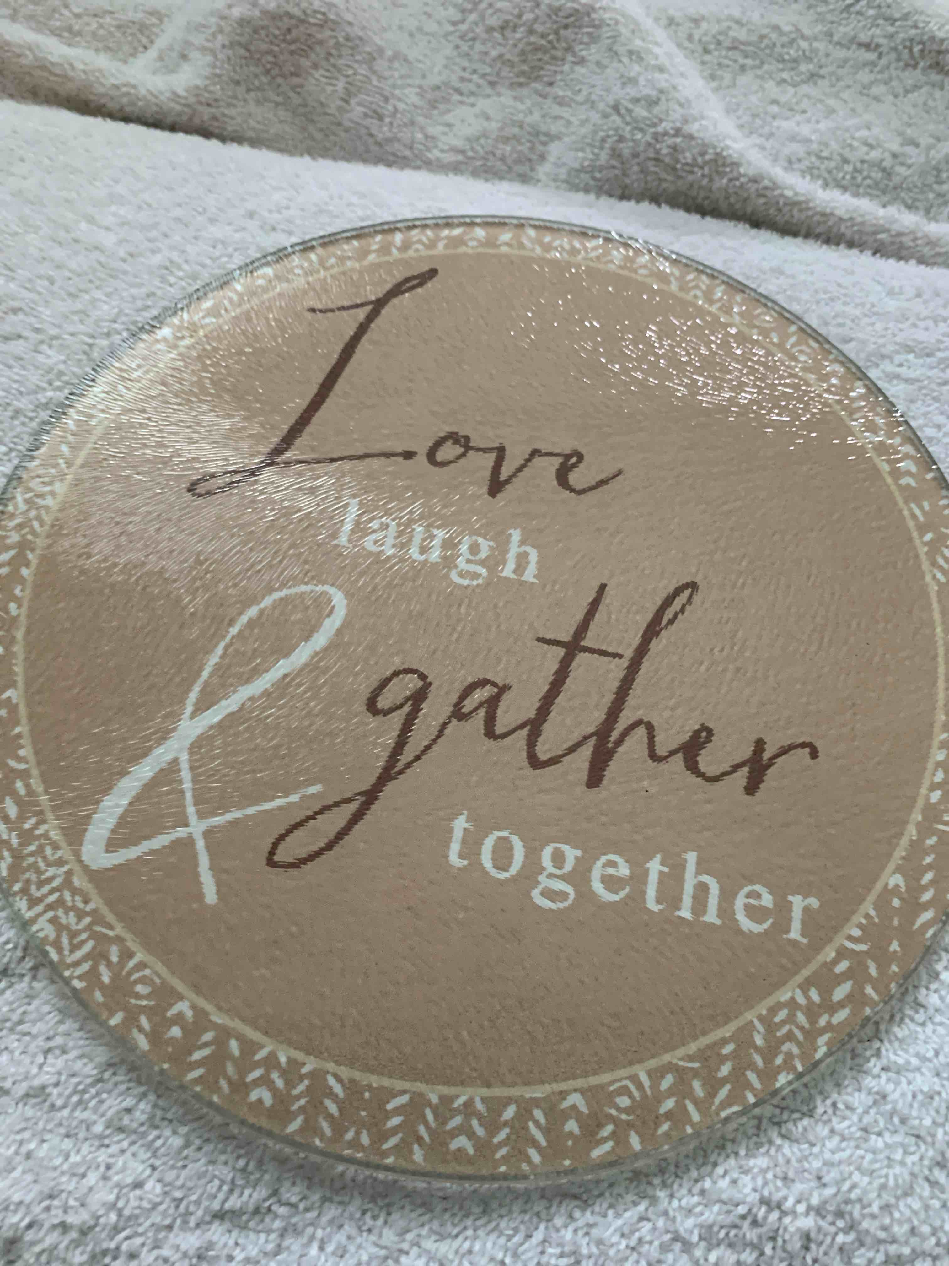 8” Glass Trivet 