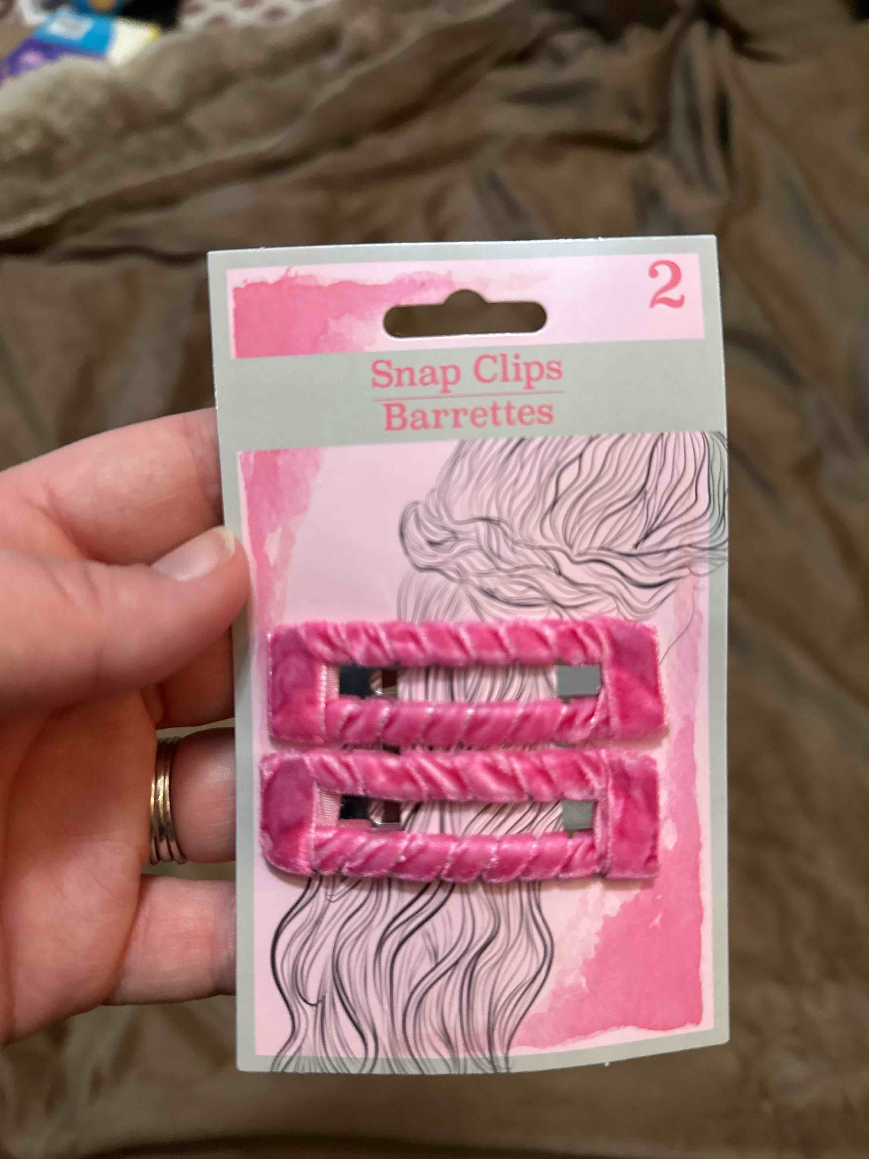 Pink Hair Barrettes