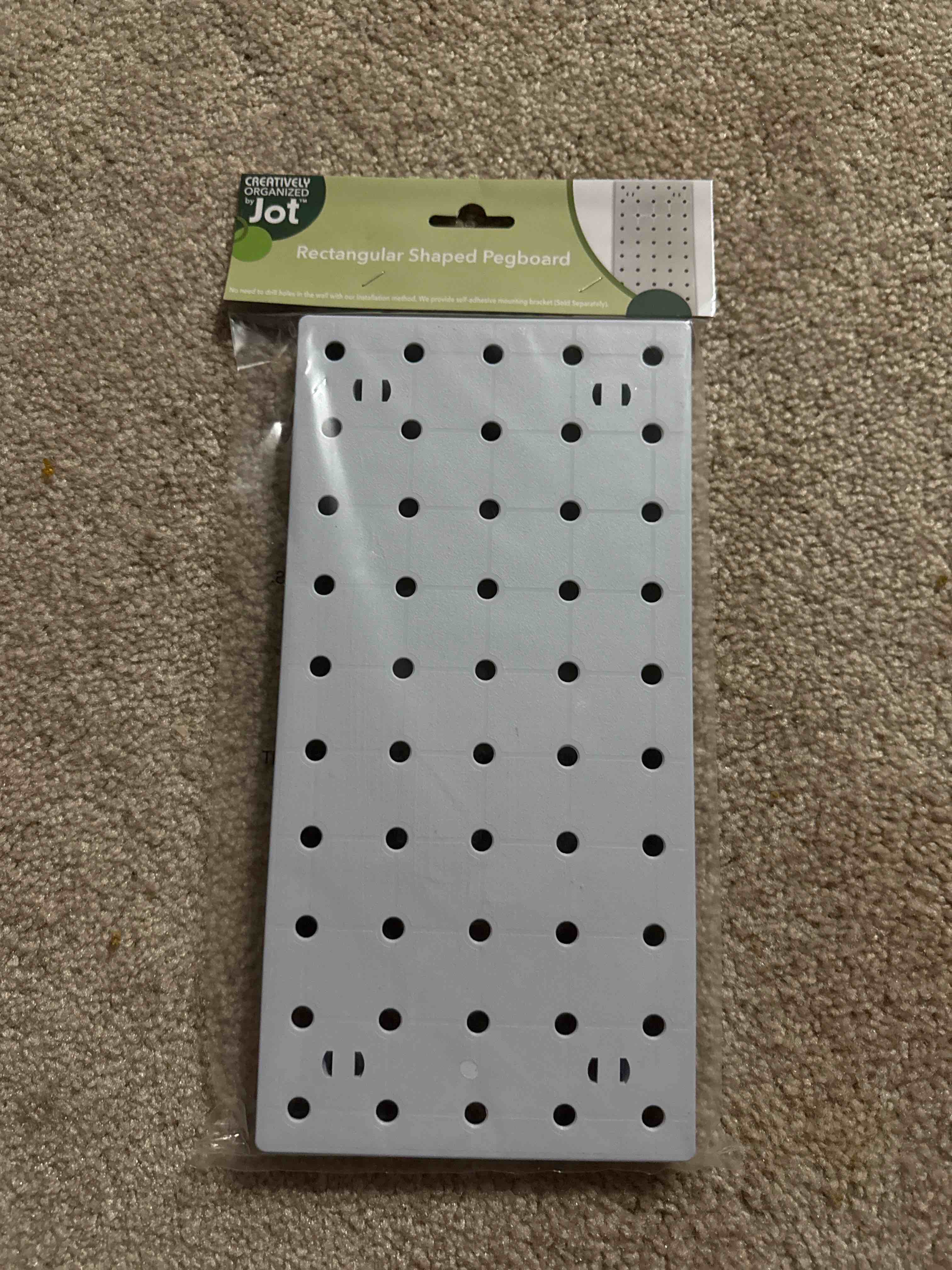 Creatively Organized Rectangle Peg Board