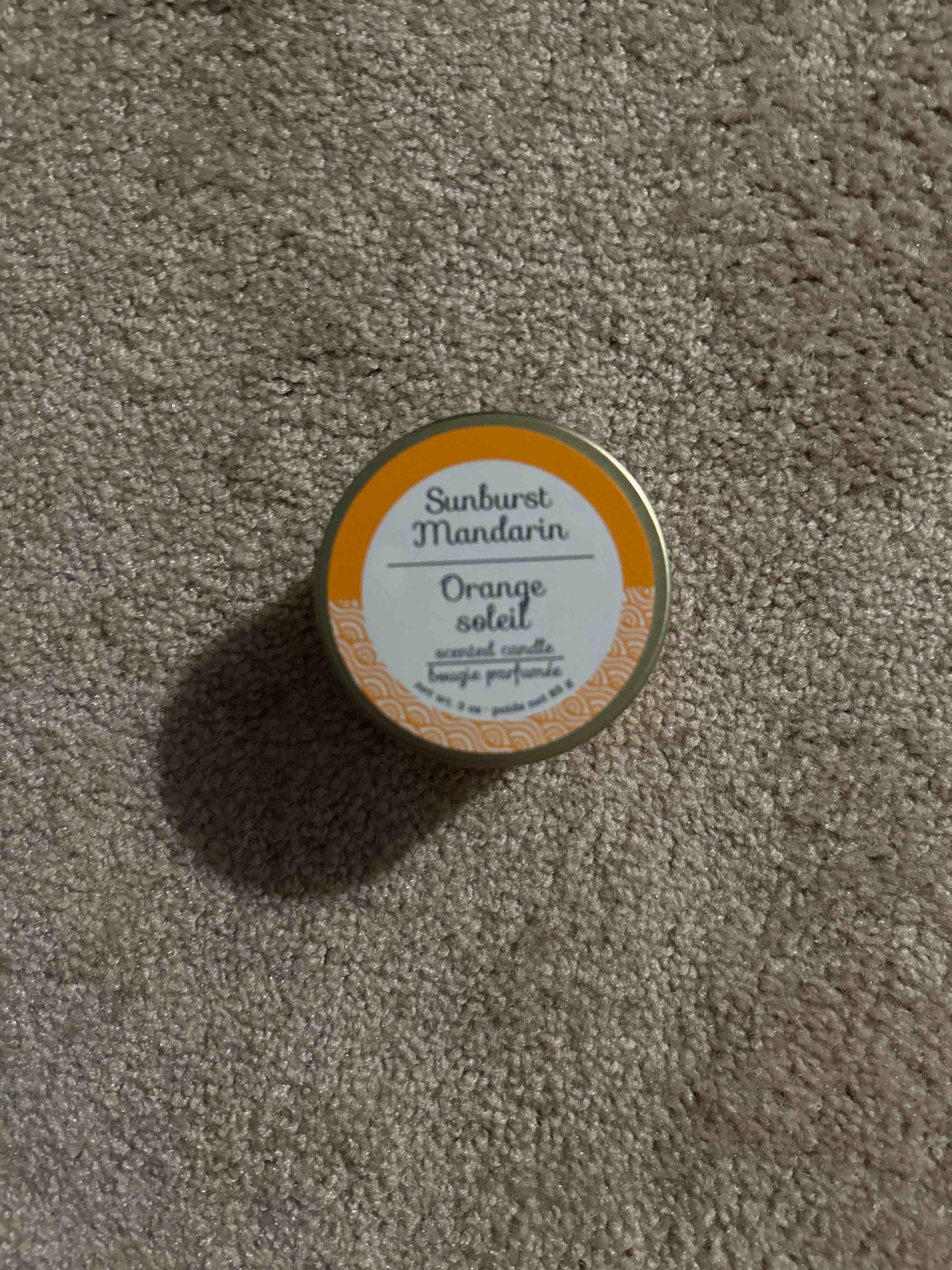 Sunburst mandarin single Wick Candle