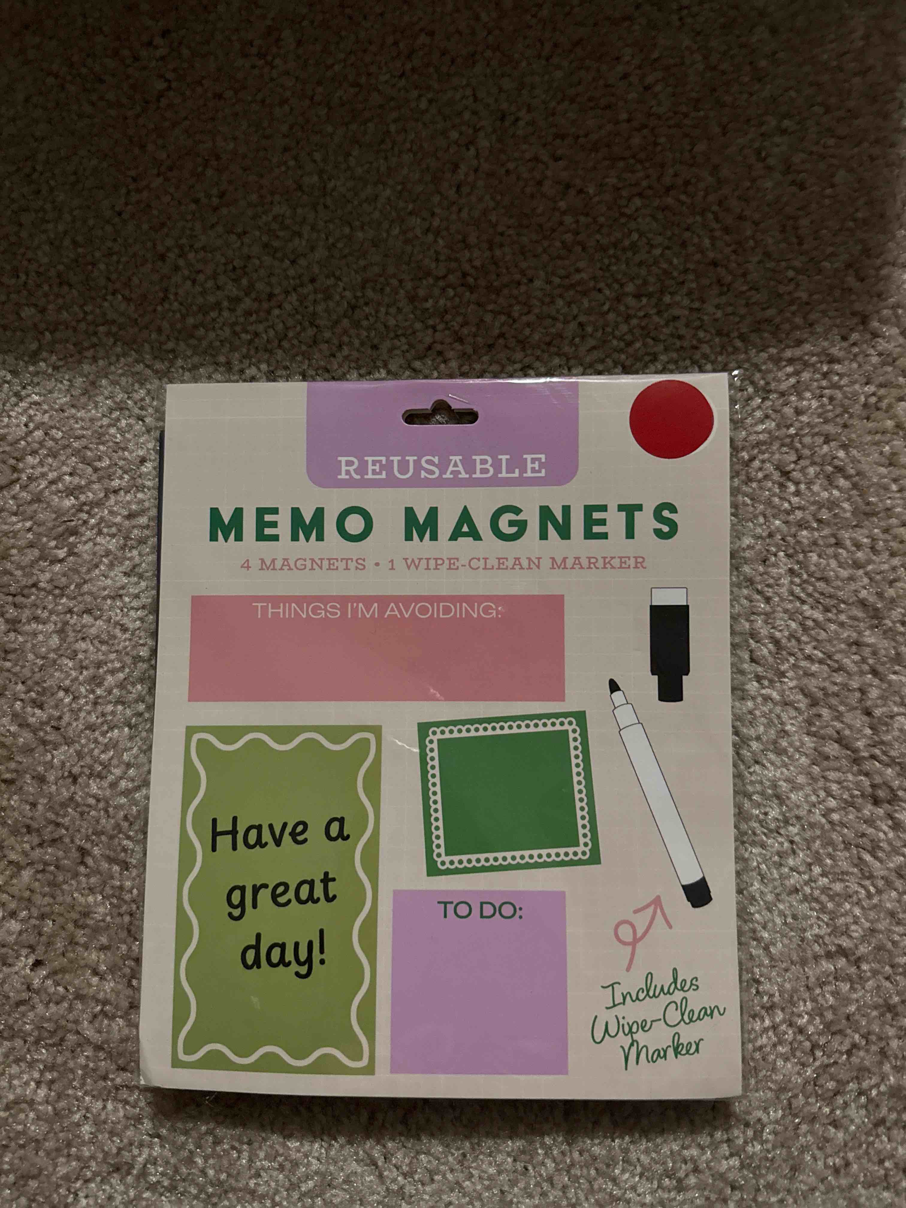 Reuse-able Memo Magnets