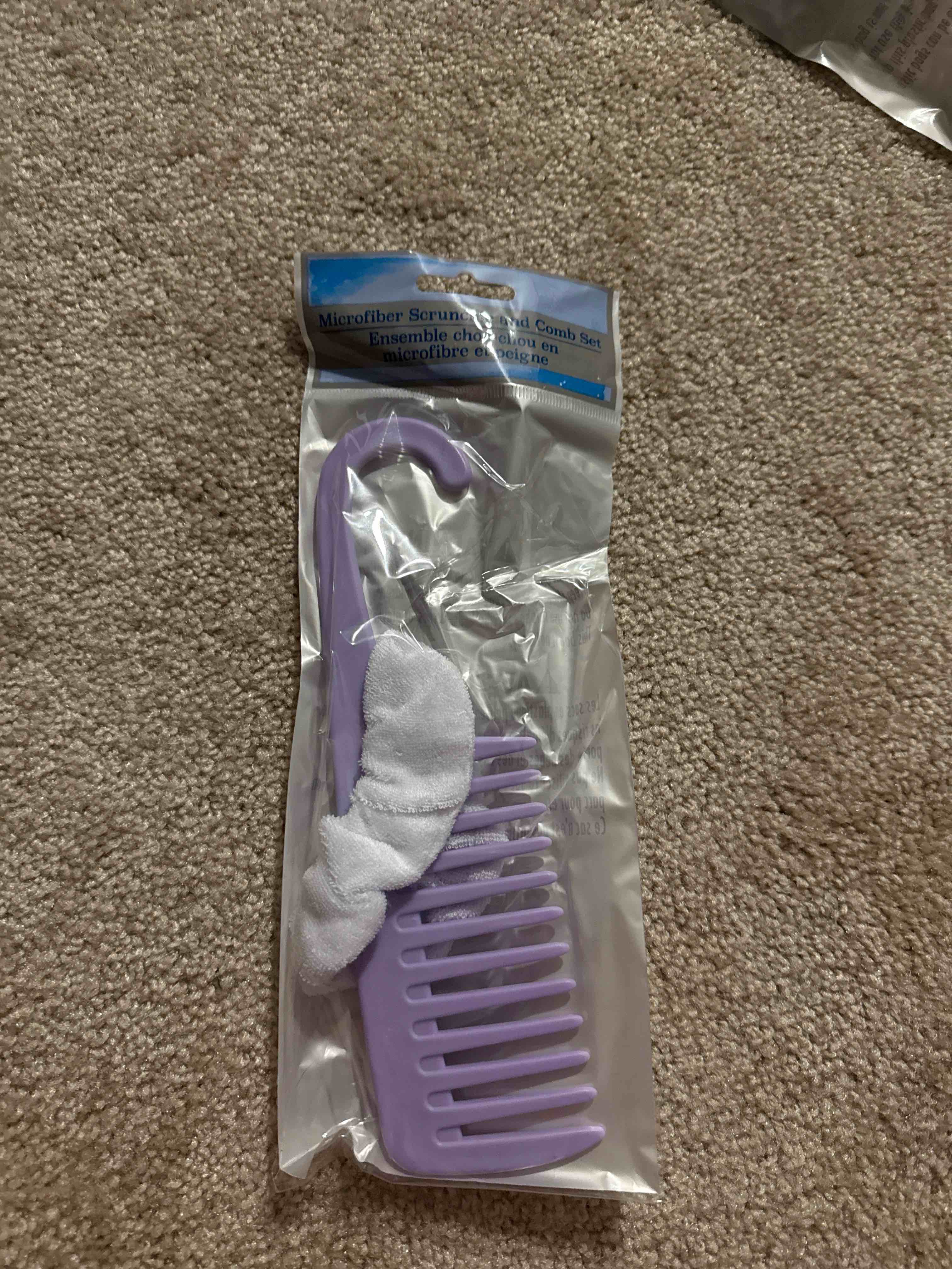 Purple Comb with Scrunci Set
