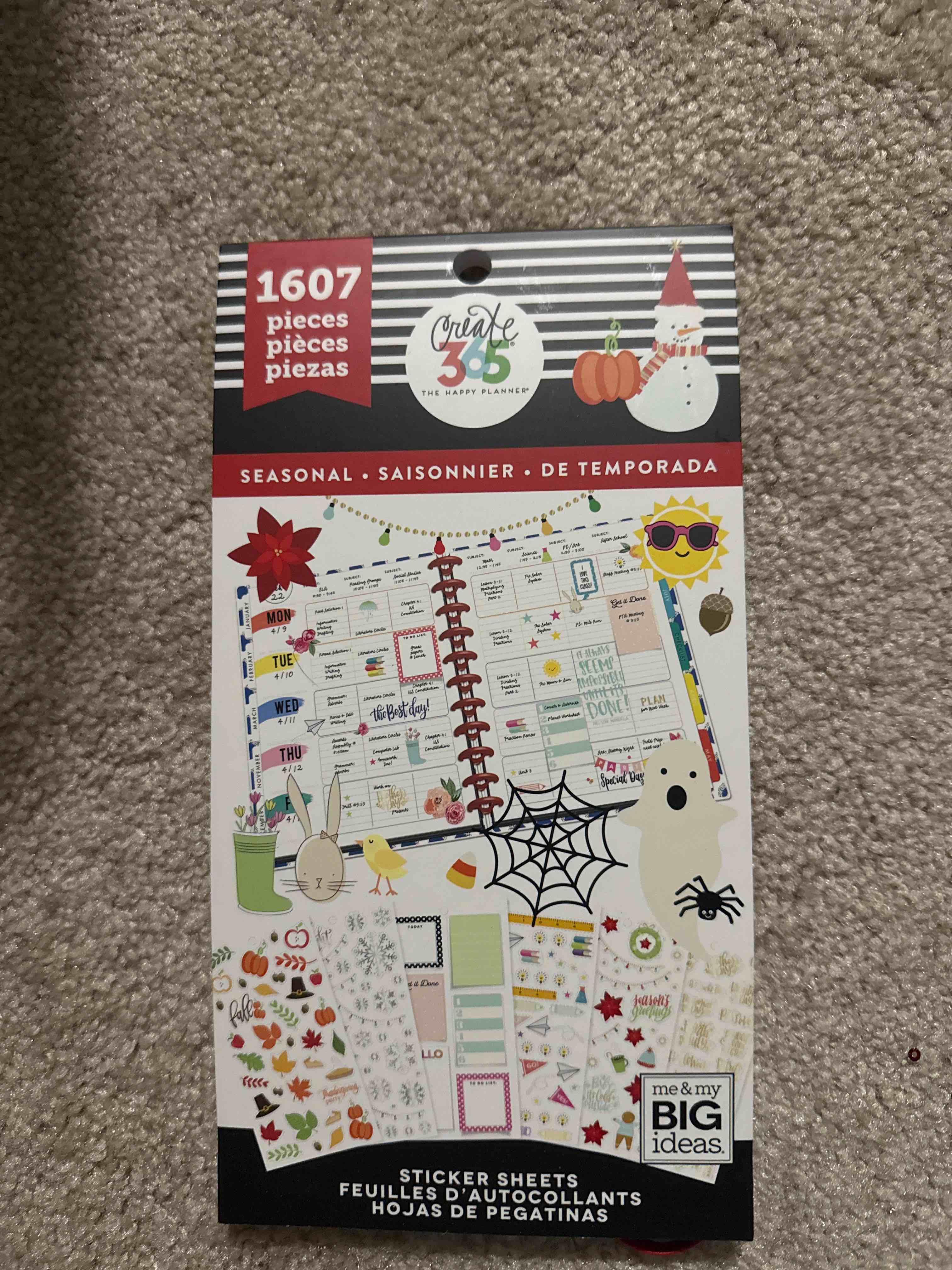 1607 pieces sticker sheets